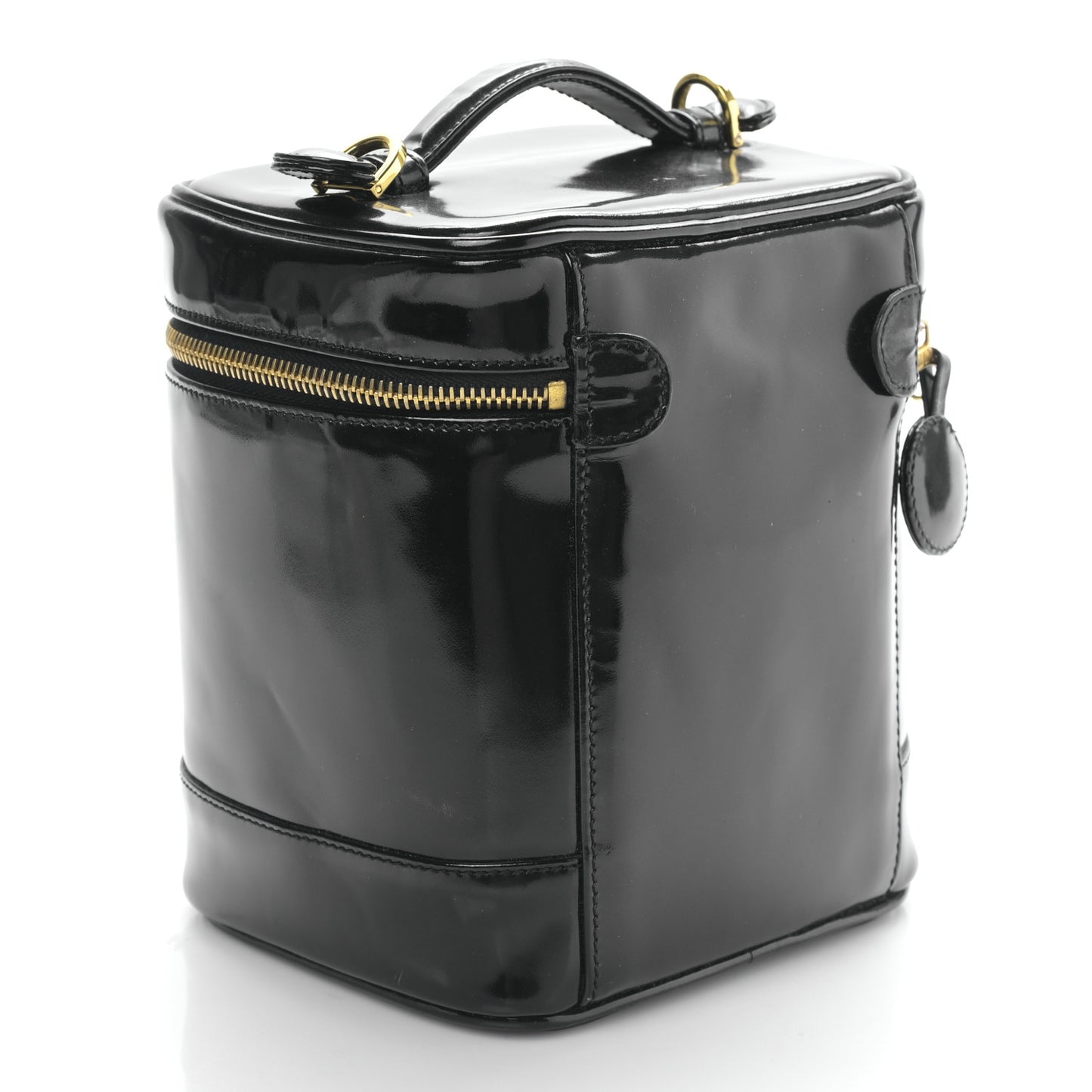 Patent Timeless Vanity Cosmetic Case Black