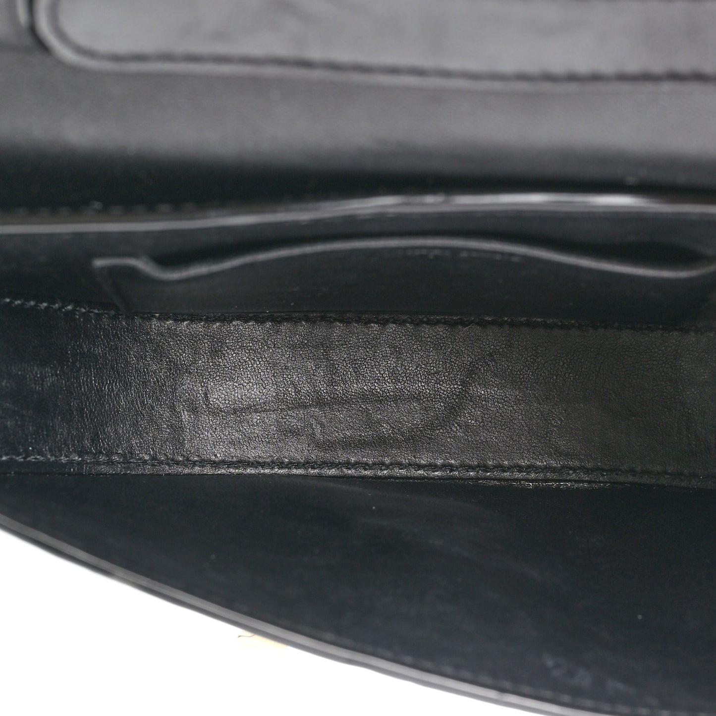 Crocodile Embossed Calfskin W Legacy Saddle Bag Black