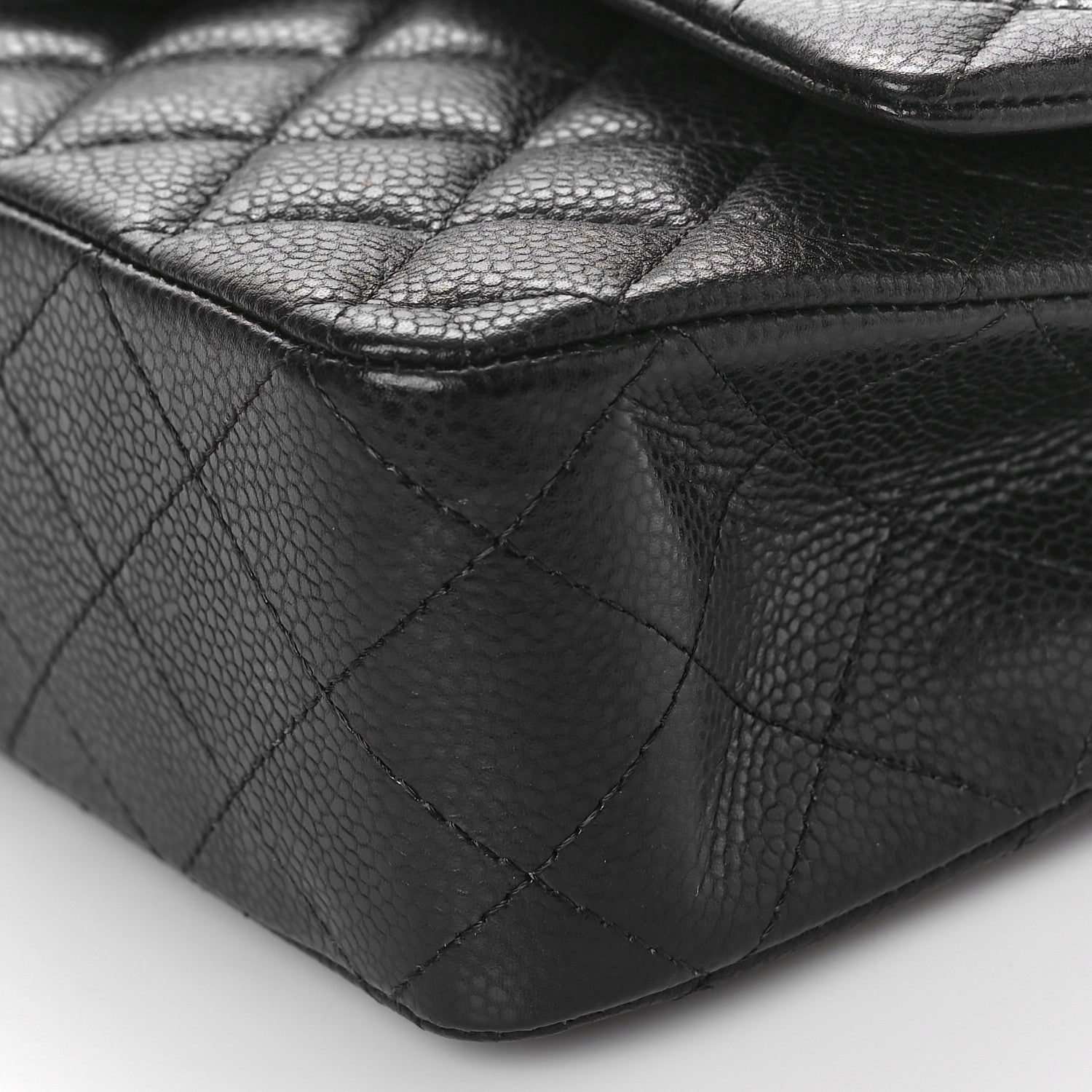 Chanel Caviar Quilted Medium Double Flap Black 9 of 11