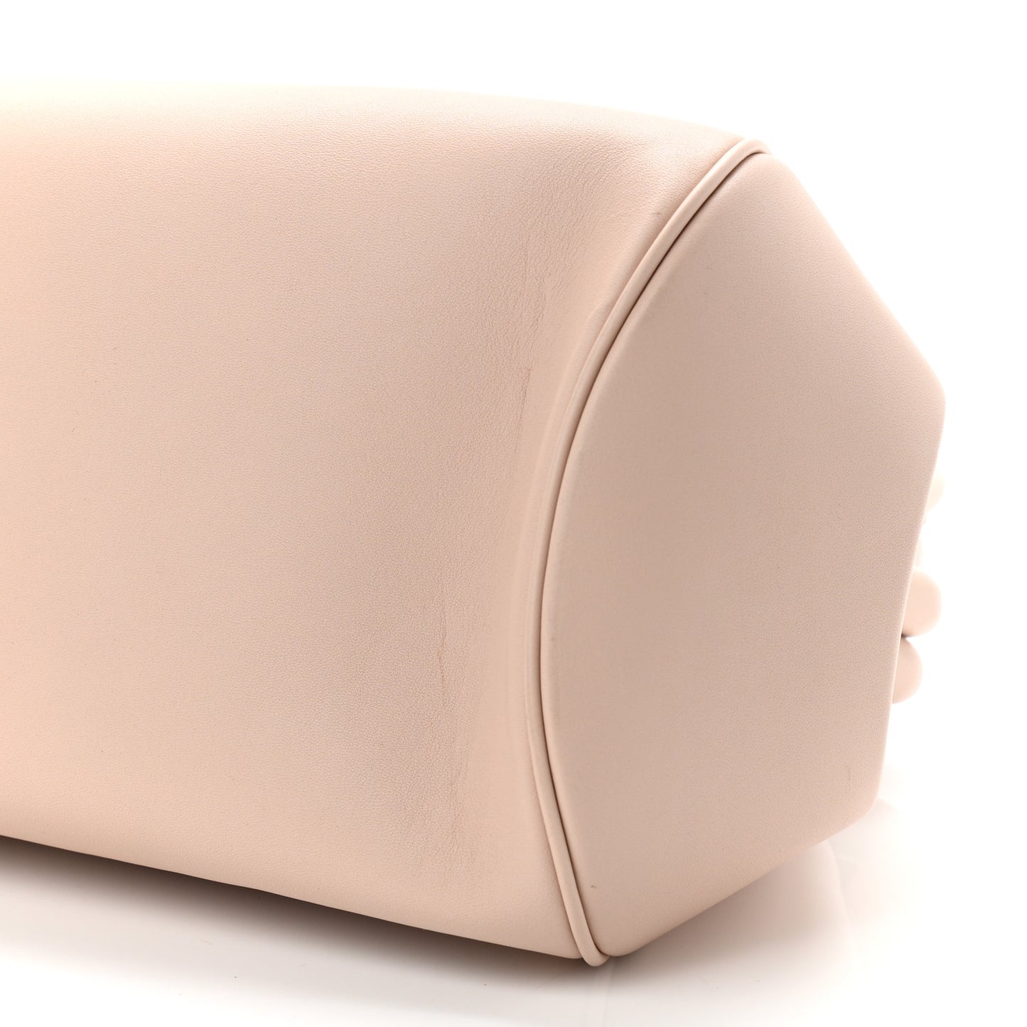 Calfskin Frame Satchel Light Pink