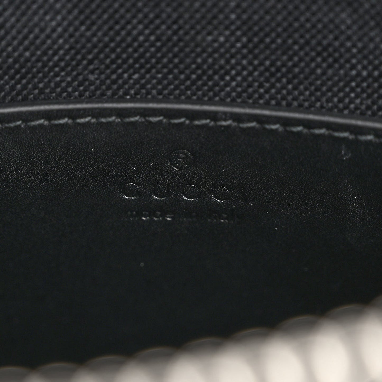GG Supreme Monogram Web Small Flat Messenger Bag Black Grey