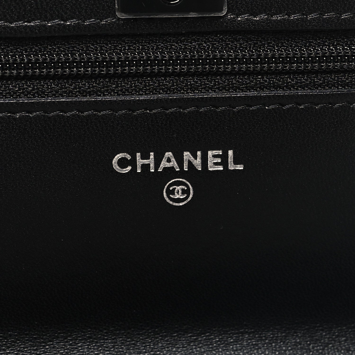 Chanel Lambskin Quilted Trendy CC Wallet On Chain WOC So Black 4 of 12