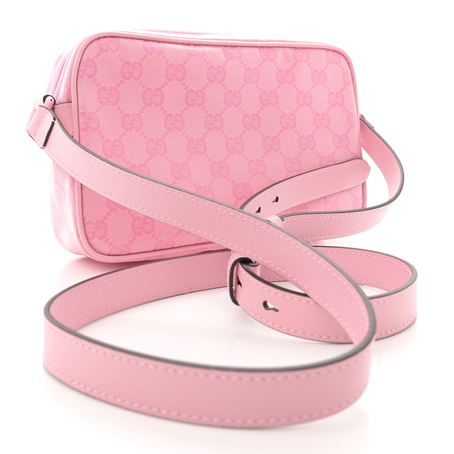 GG Crystal Monogram Mini Shoulder Bag Sugar Pink
