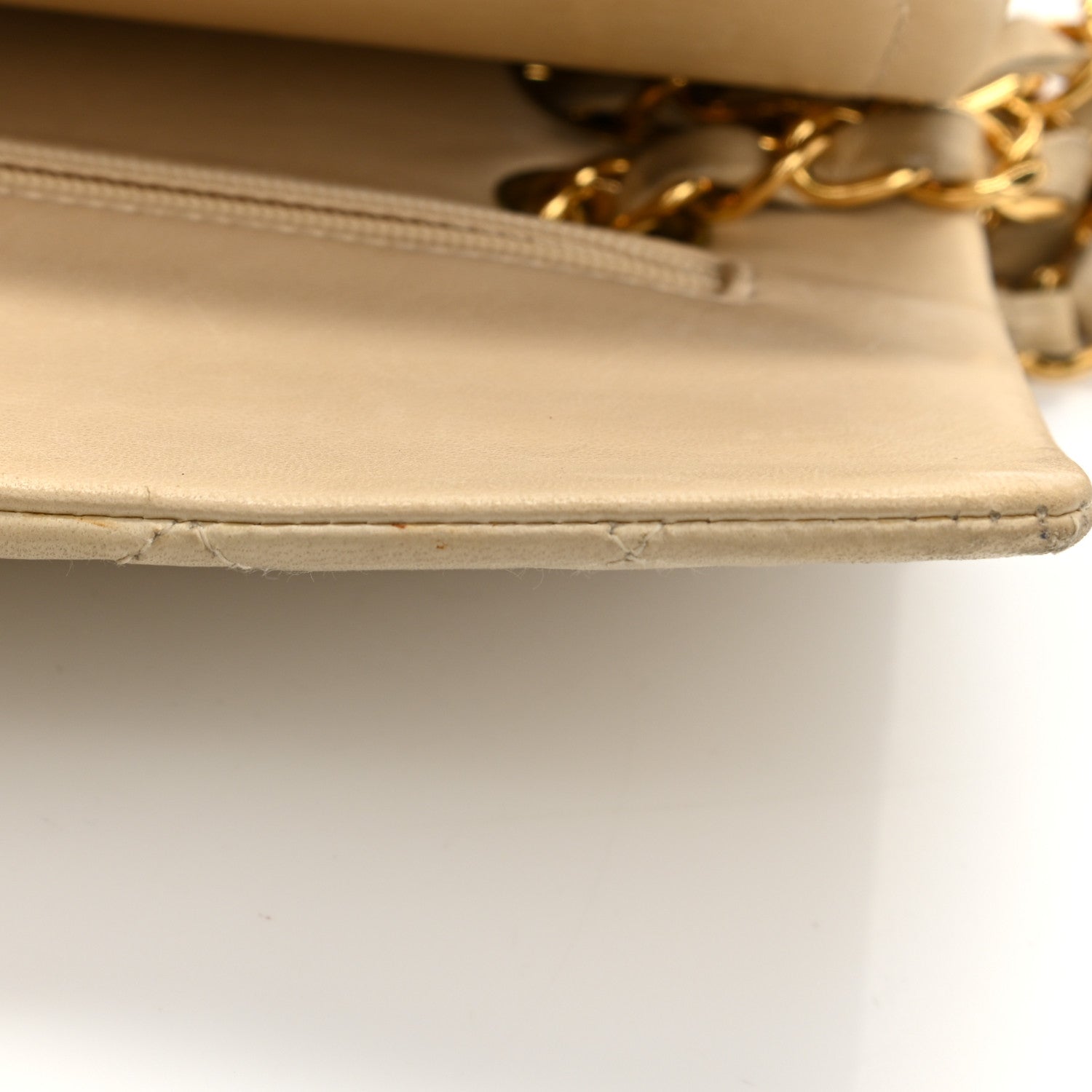 Chanel Lambskin Quilted Small Double Flap Beige 20 of 22