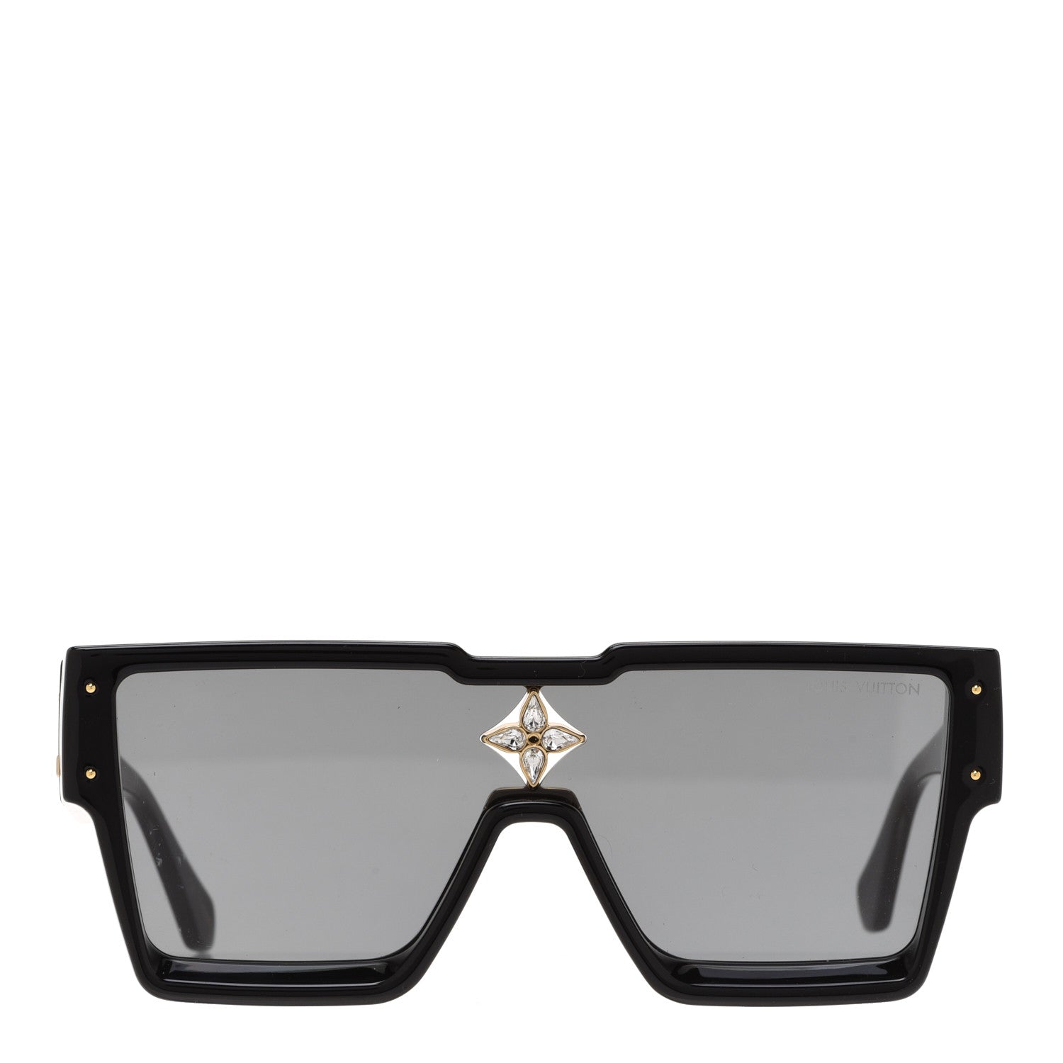 Louis Vuitton Acetate Swarovski Crystal Cyclone Sunglasses Z1578W Black 2 of 9
