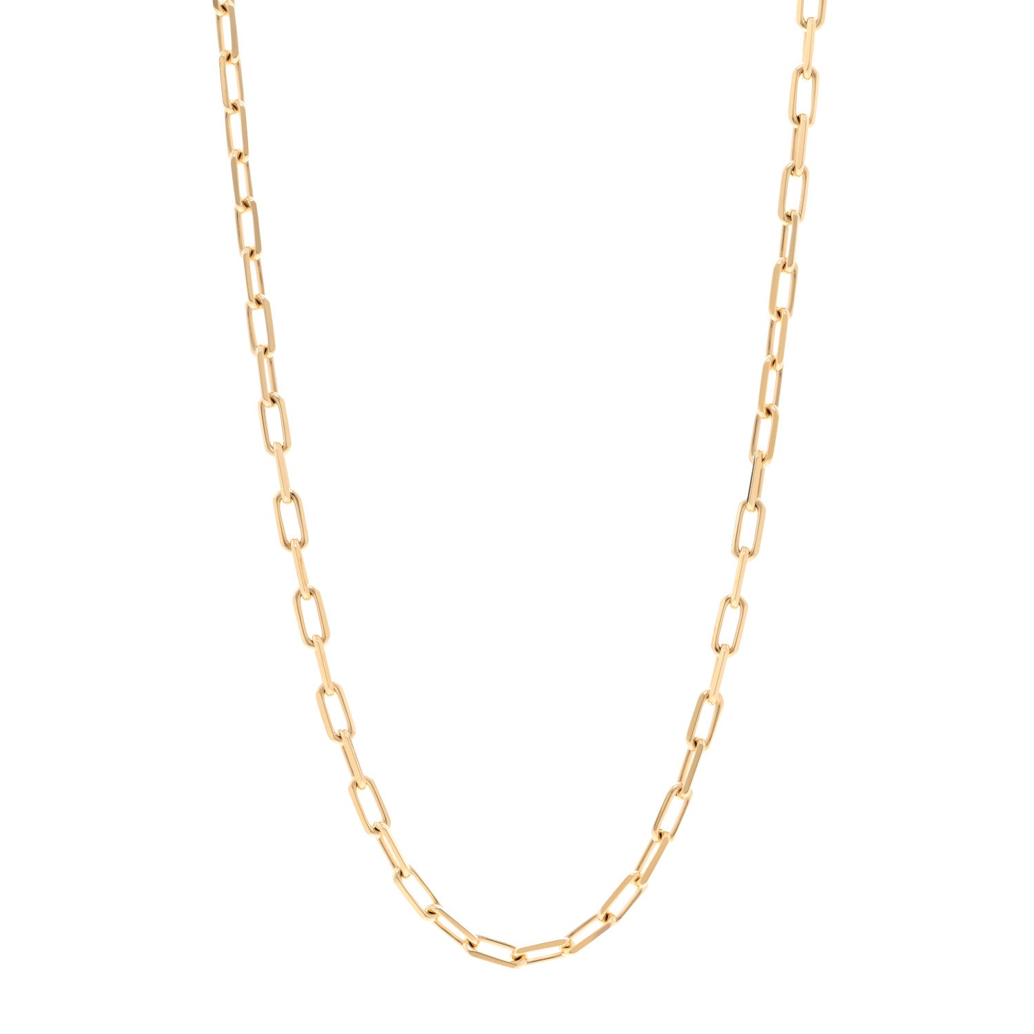 Cartier 18K Yellow Gold SM Santos De Cartier Link Necklace 1 of 5