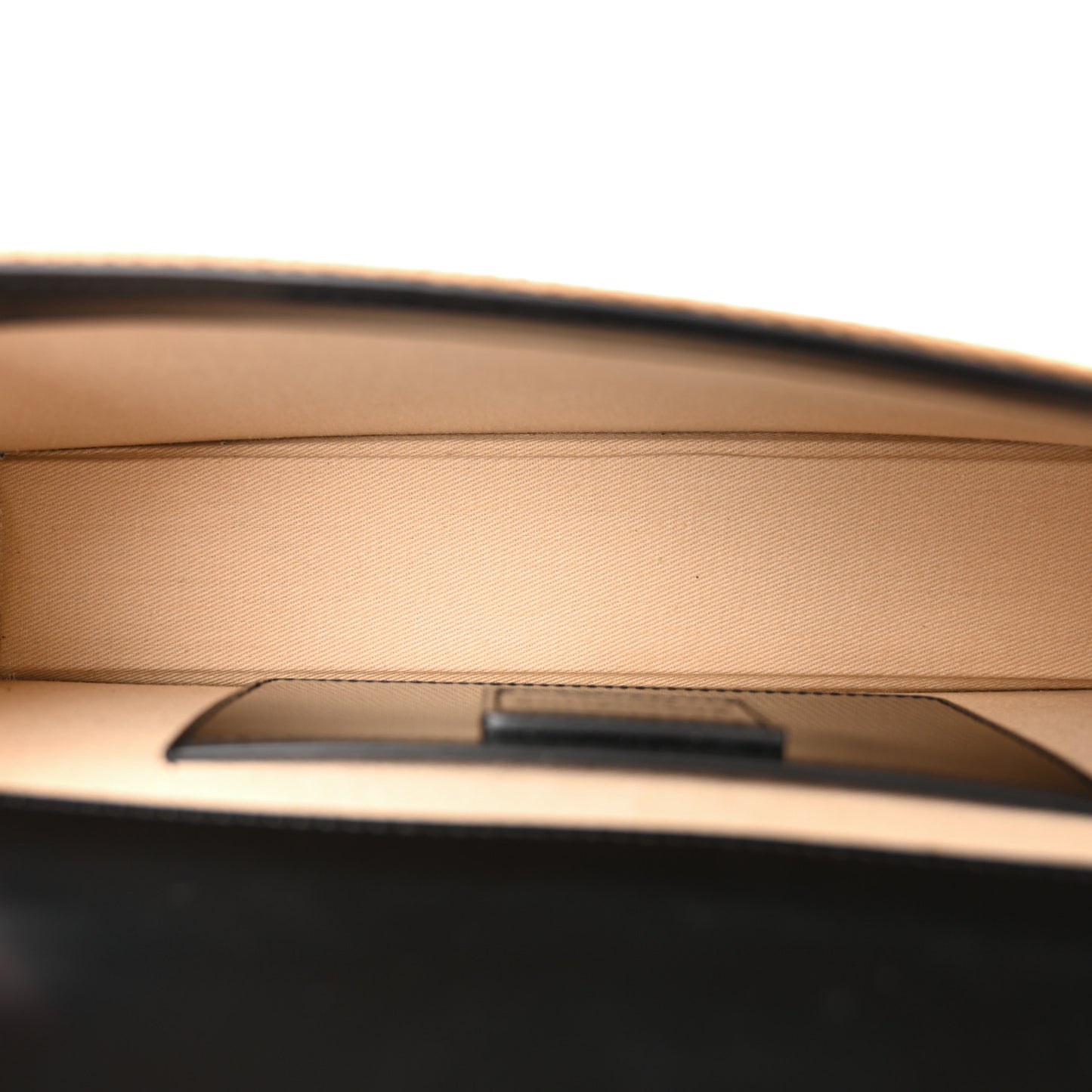 Raffia Smooth Calfskin Le Bambino Long Natural Black