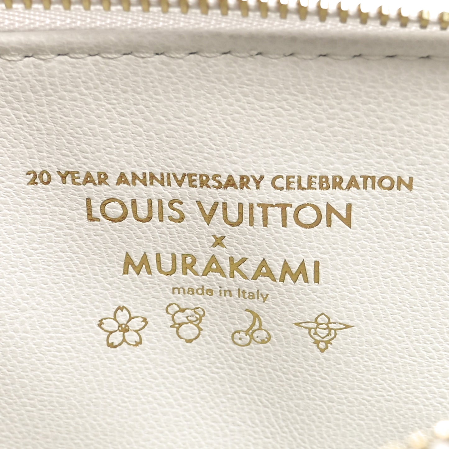 LV x TM Lambskin Embossed Monogram Coussin PM White Multicolor