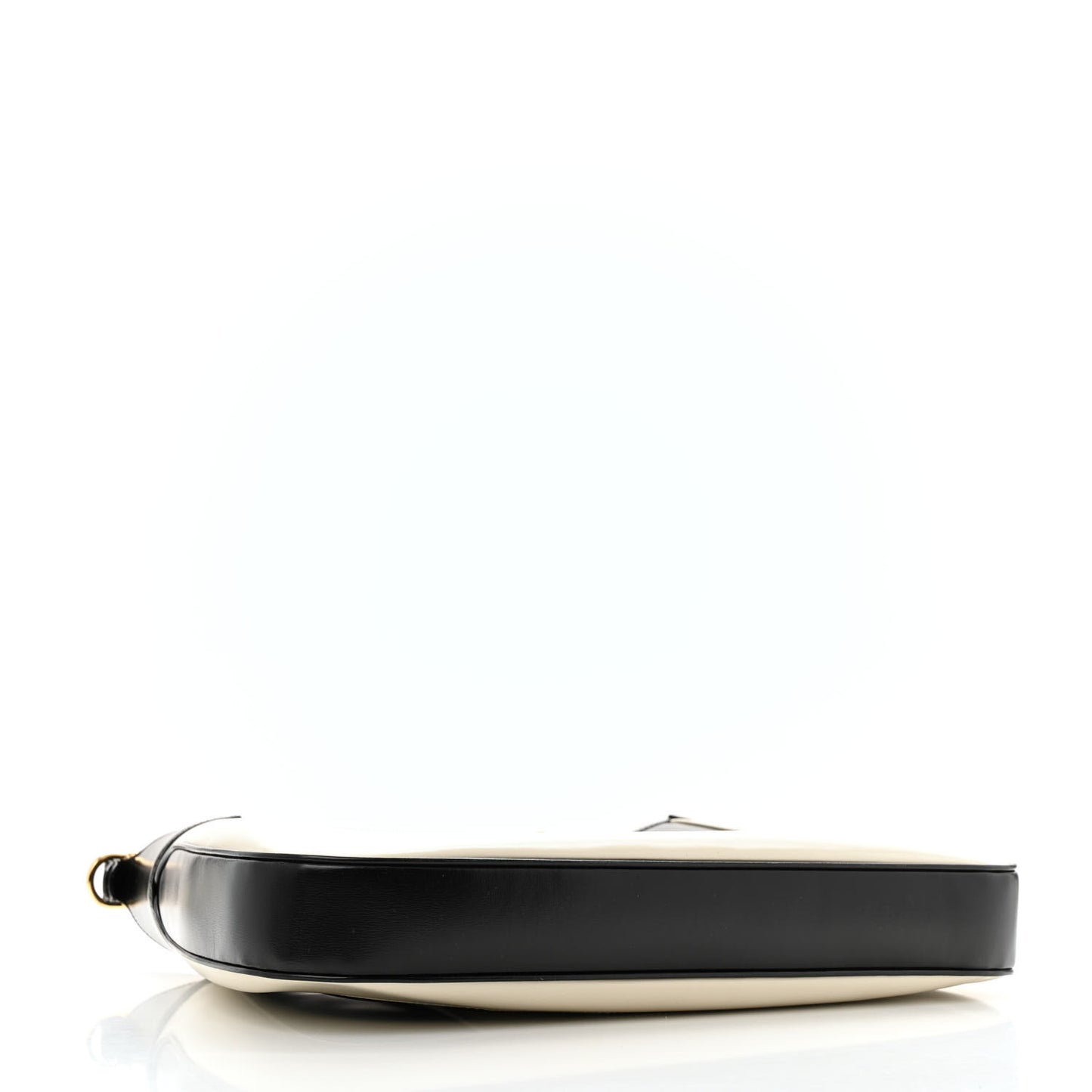 Boarded Dyana Lux Calfskin Striped Medium Jackie 1961 Hobo Black White