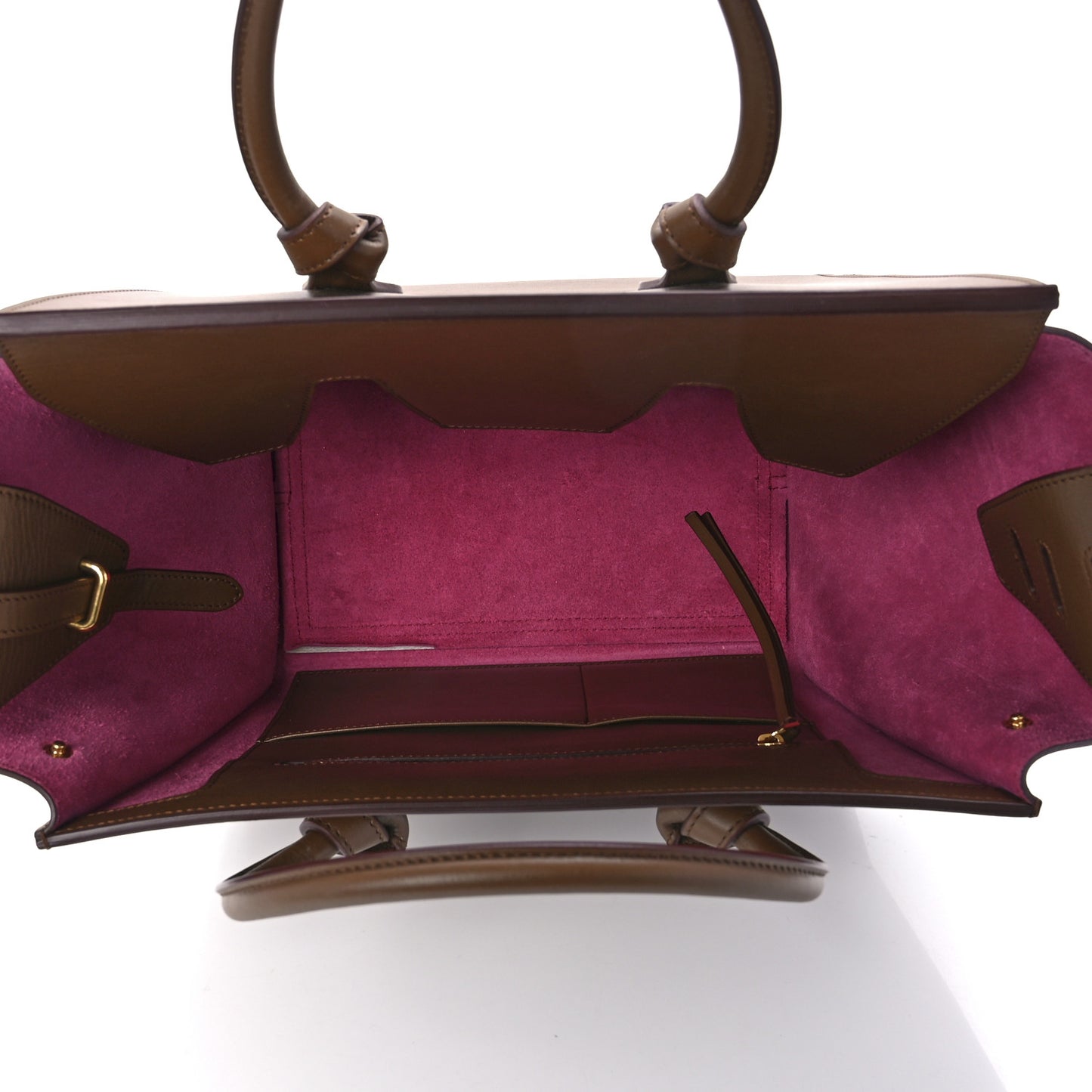 Palmelato Calfskin Mini Tie Knot Tote Camel