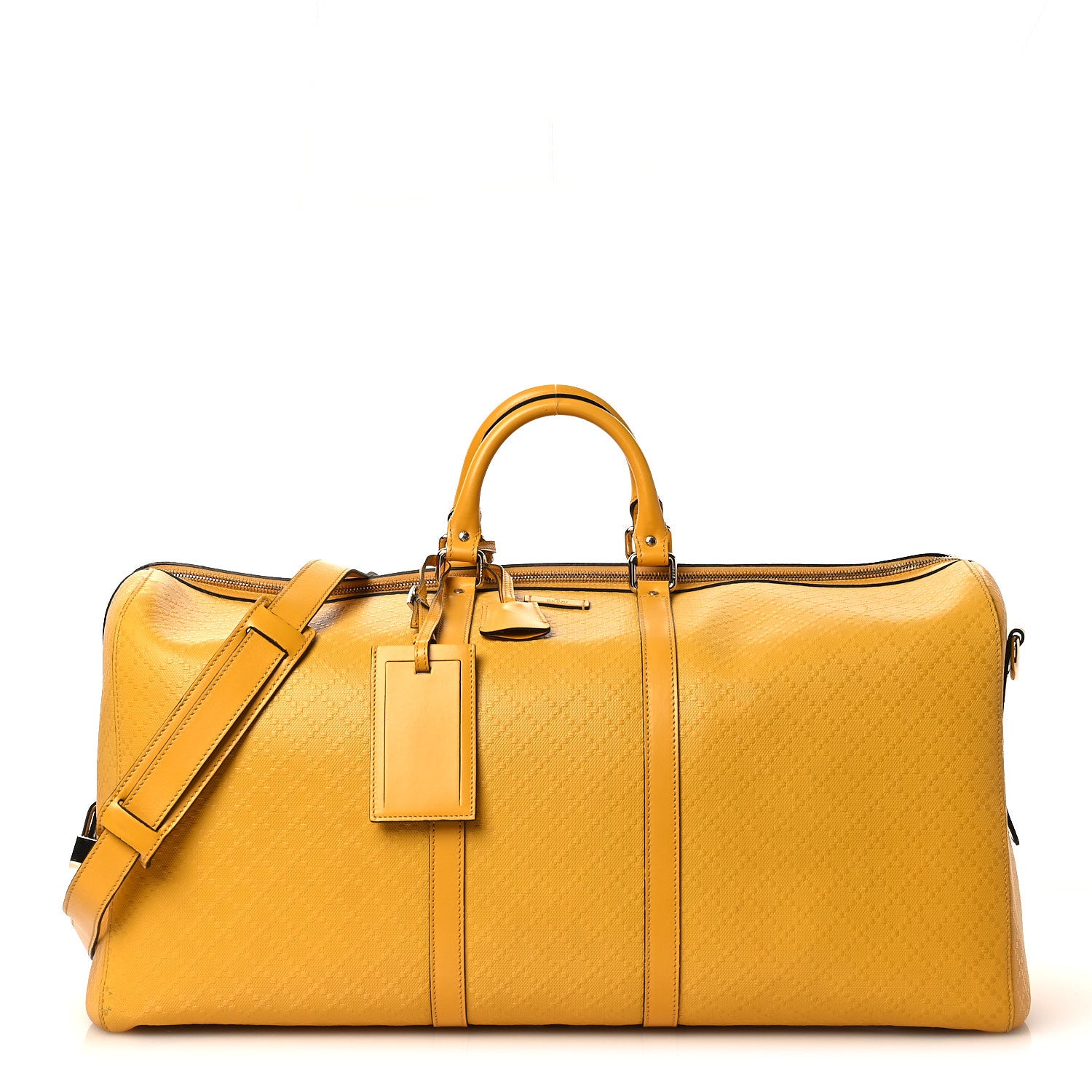 Gucci GG Diamante Large Carry On Duffle Yellow 1886849 – FASHIONPHILE