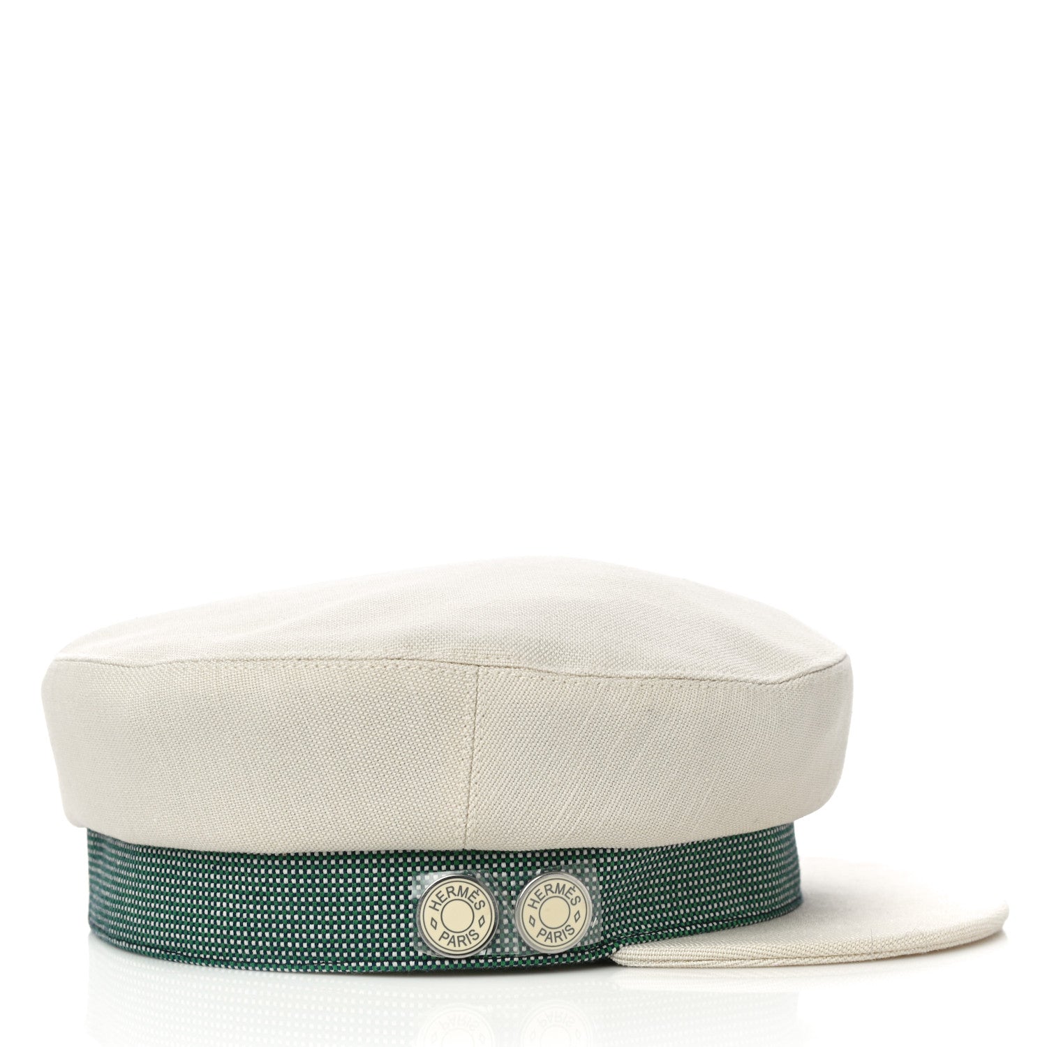 Hermes Cotton Hemp Cavale Pop Cap 57 Ecru Marine 5 of 8