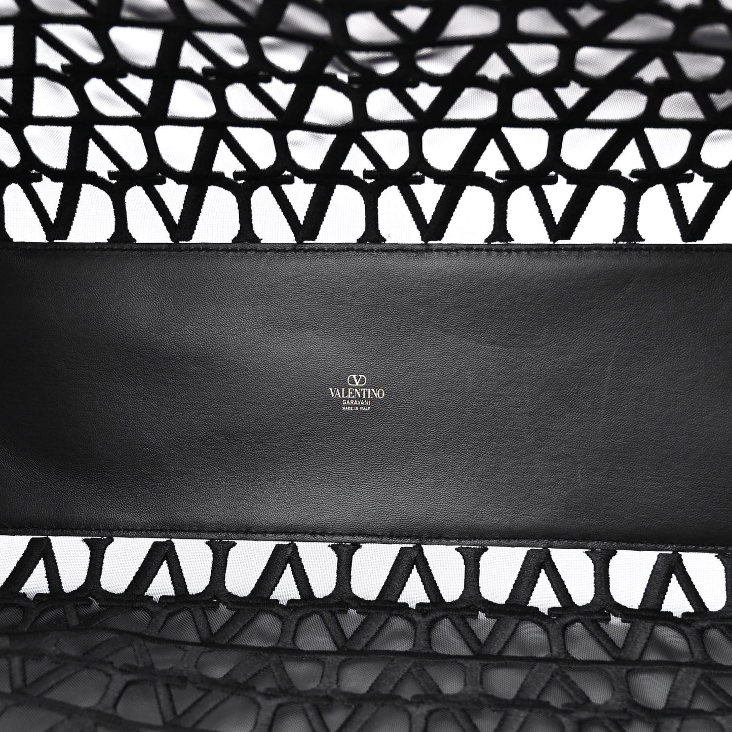 Toile Mesh Iconographe Goatskin Le Troisieme Shopping Bag Black