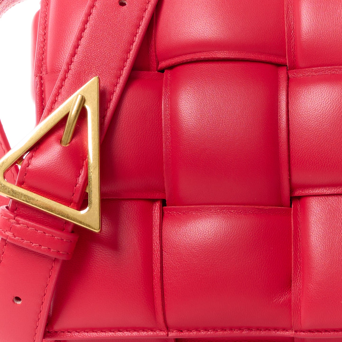 Nappa Maxi Intreccio Padded Cassette Crossbody Bag Firework