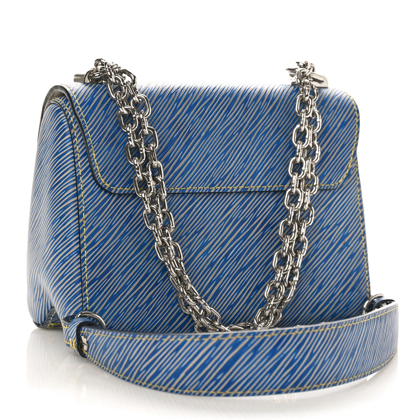 Epi Twist Shoulder Bag MM Denim Light