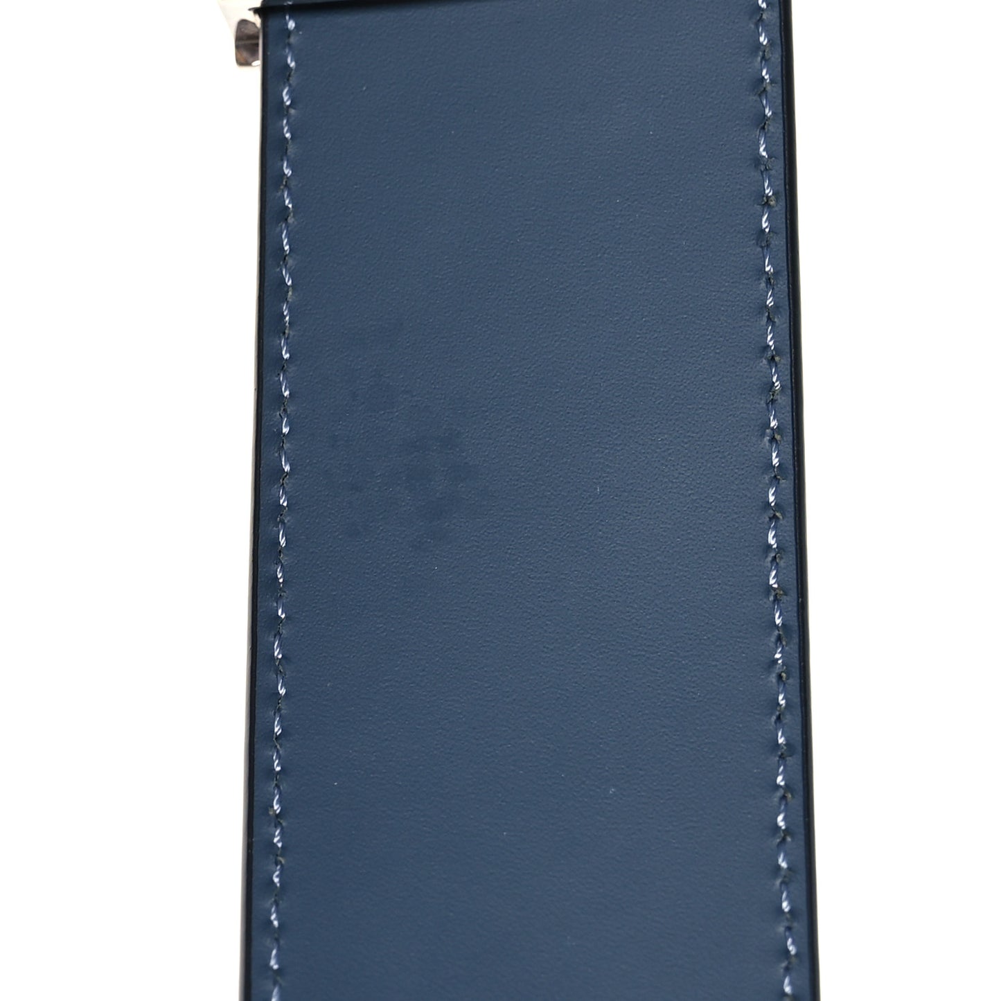 Calfskin 40mm Damier LV Reversible Belt 90 36 Black Blue