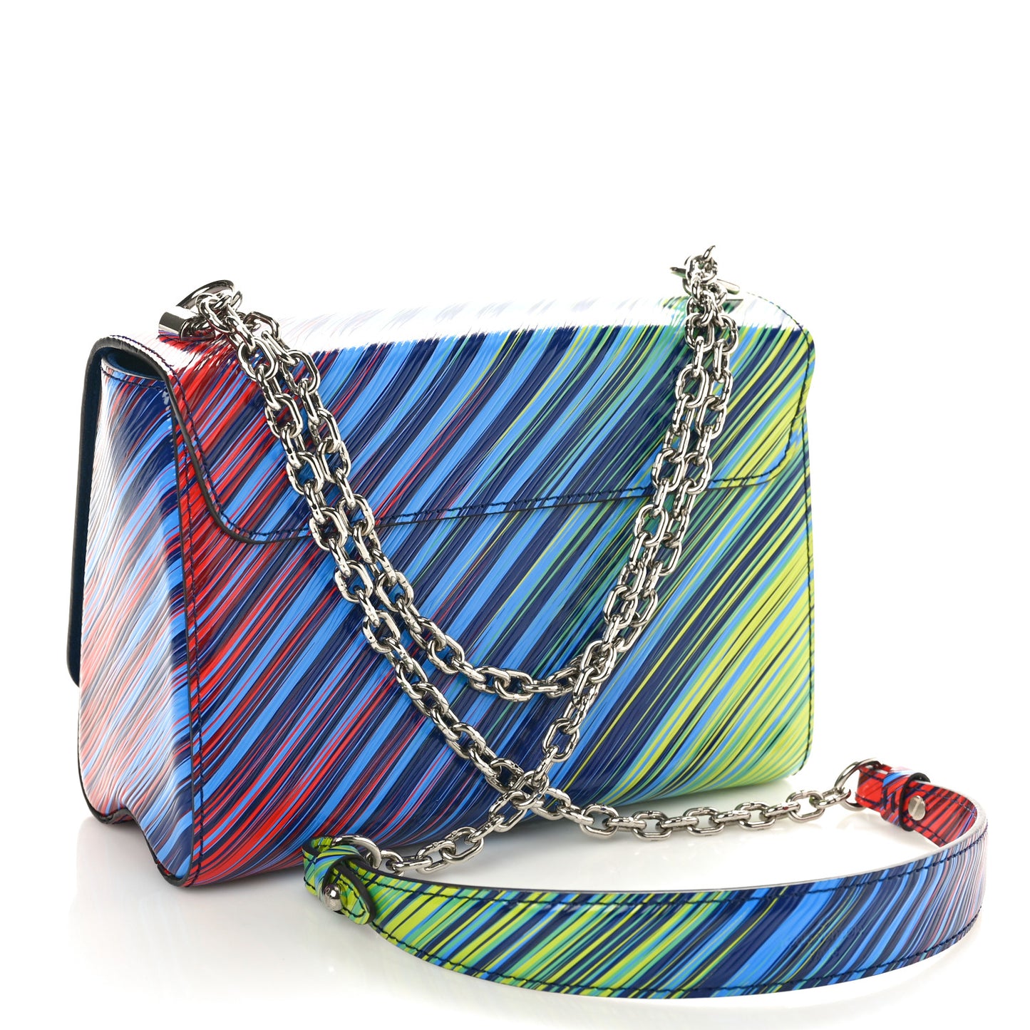 Epi Tropical Twist Shoulder Bag MM Vert Rouge