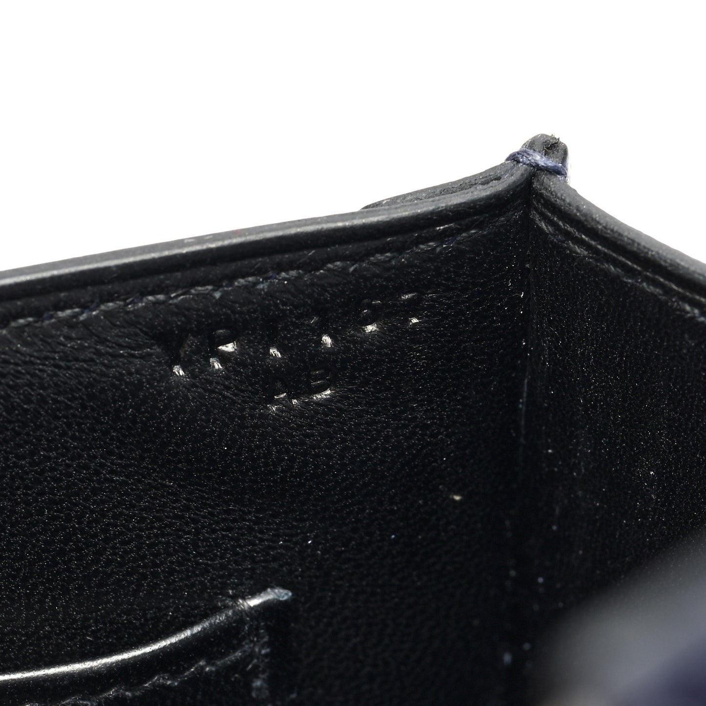 Epsom Shiny Alligator Mini Verrou Chaine Bag Bleu Encre Black