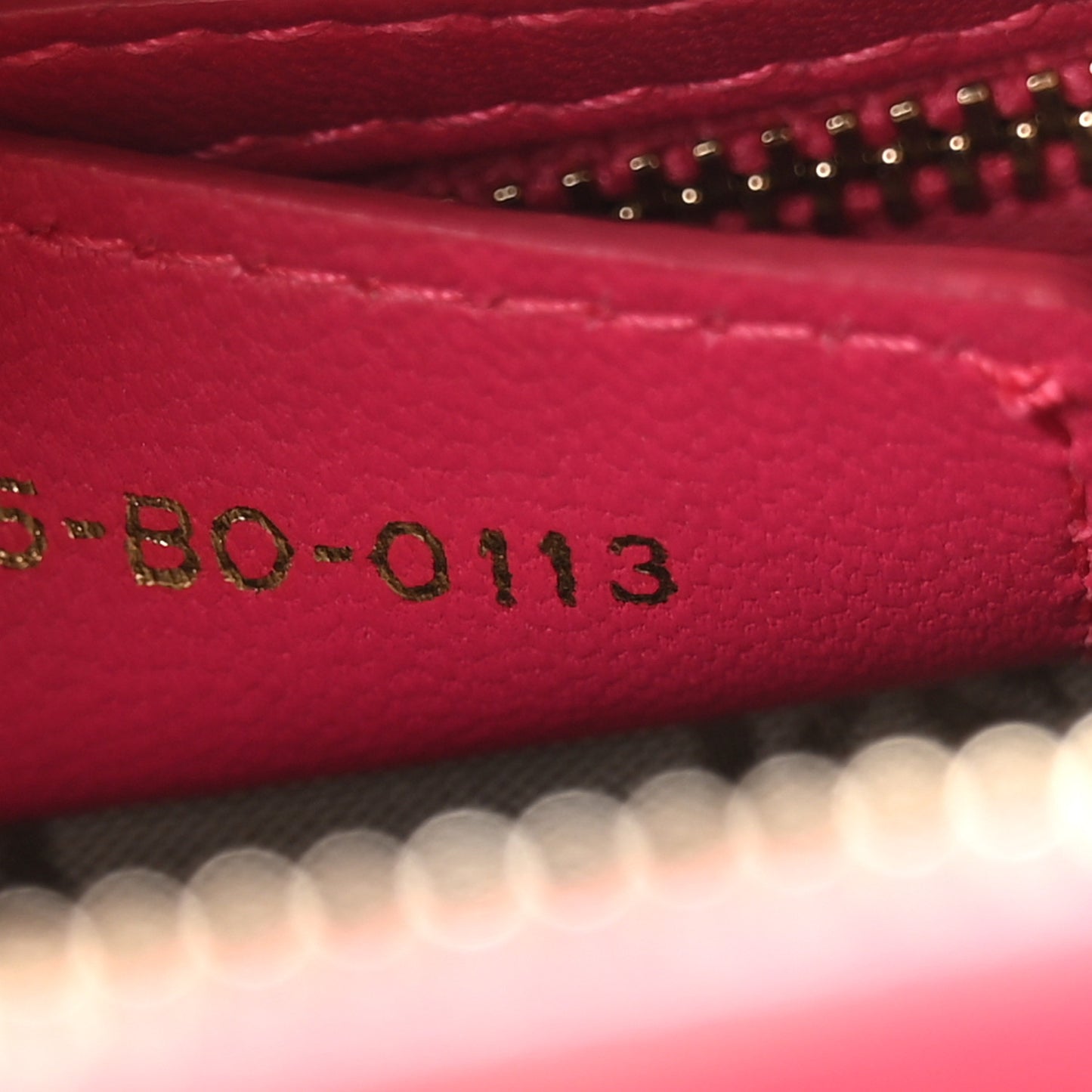 Lambskin Cannage Medium Lady Dior Pink
