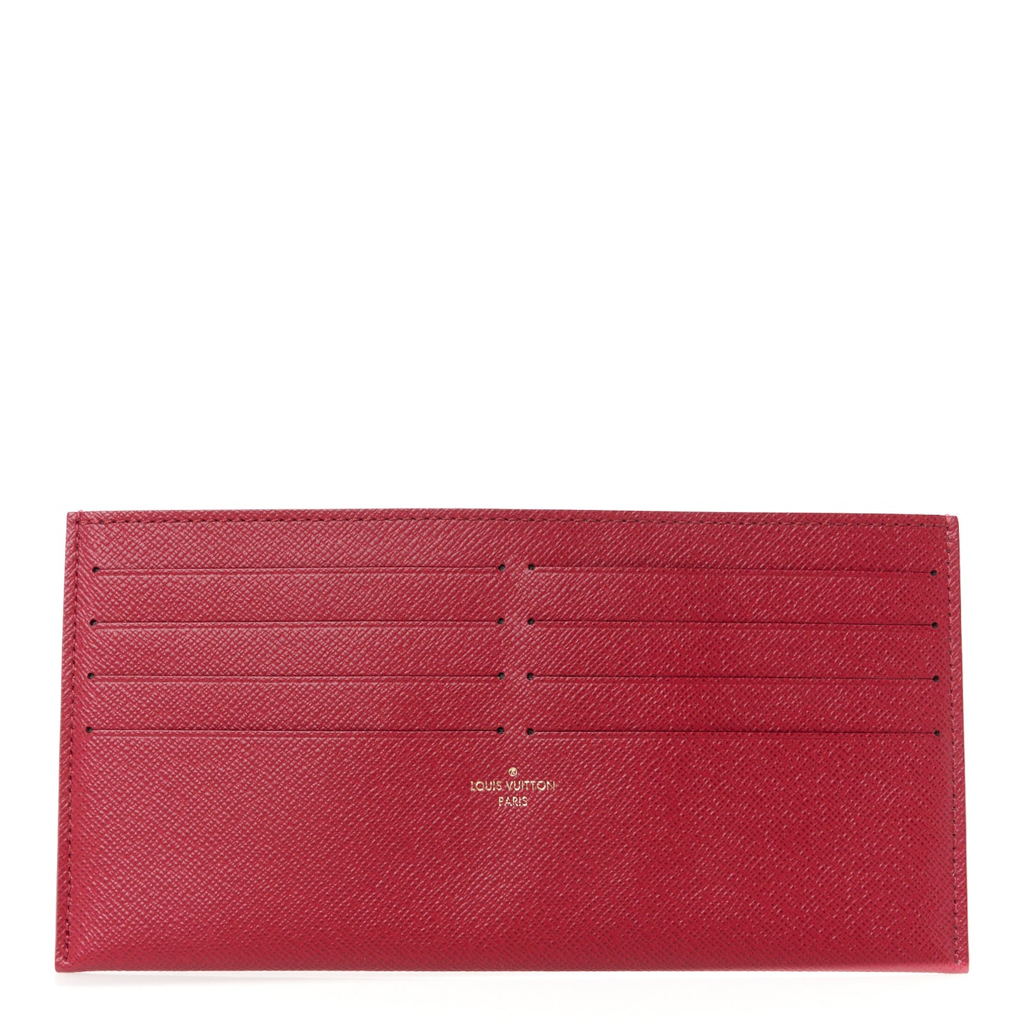 Calfskin Felicie Card Holder Insert Fuchsia