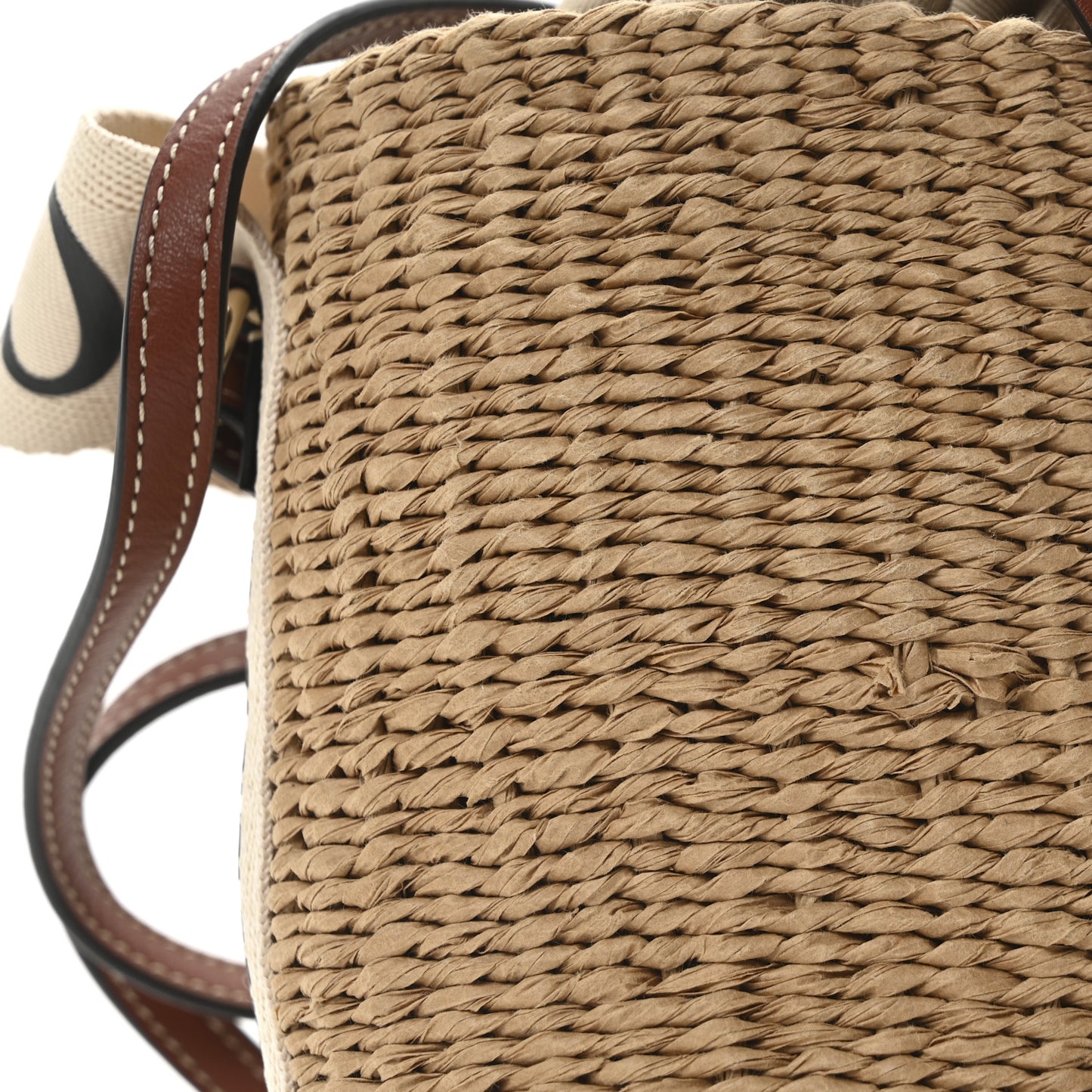 Natural Woven Fiber Small Woody Basket