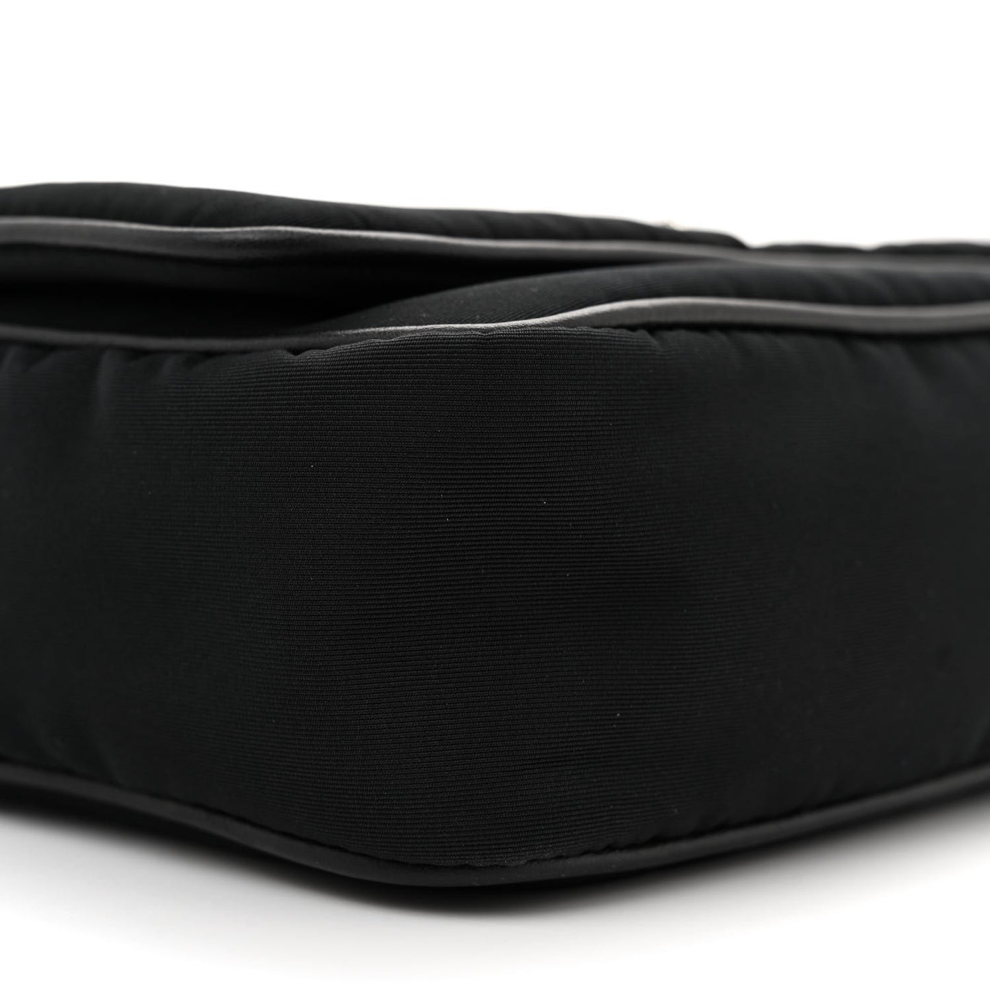 Nylon Graffiti Skull Small Crossbody Bag Black White