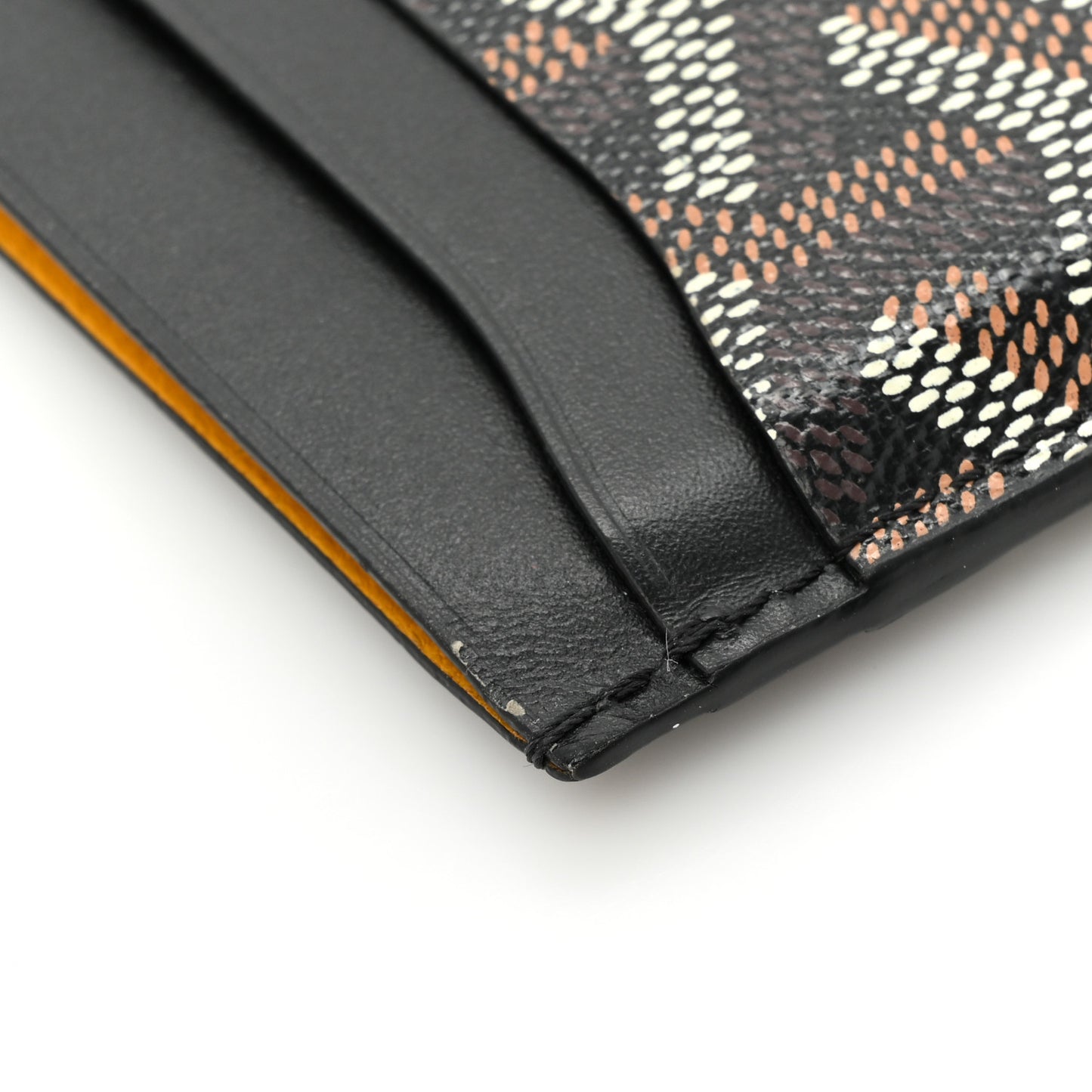 Goyardine Saint Sulpice Card Holder Black