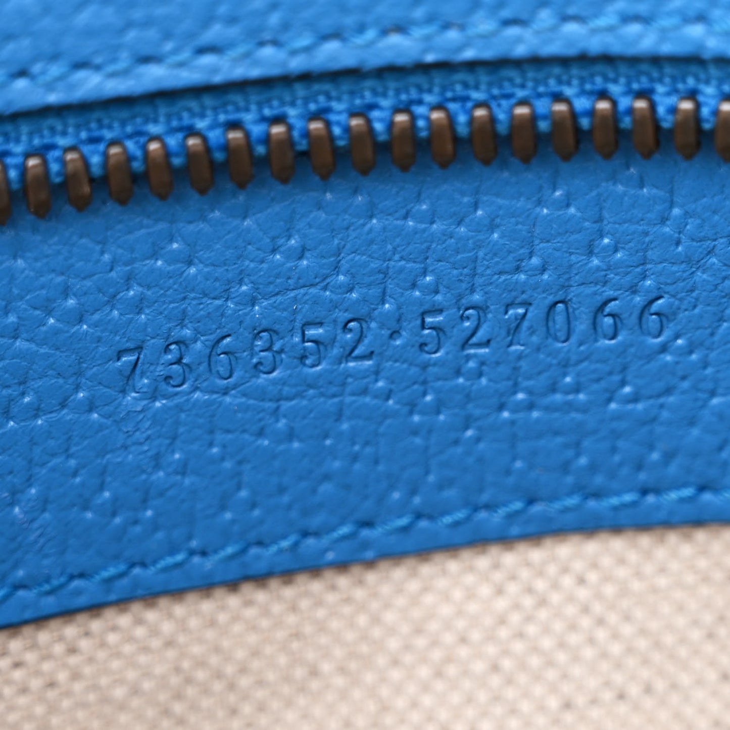 Monogram Jumbo GG Textured Dollar Calfskin Web I Feel Gucci Belt Bag Camel Ebony Blue