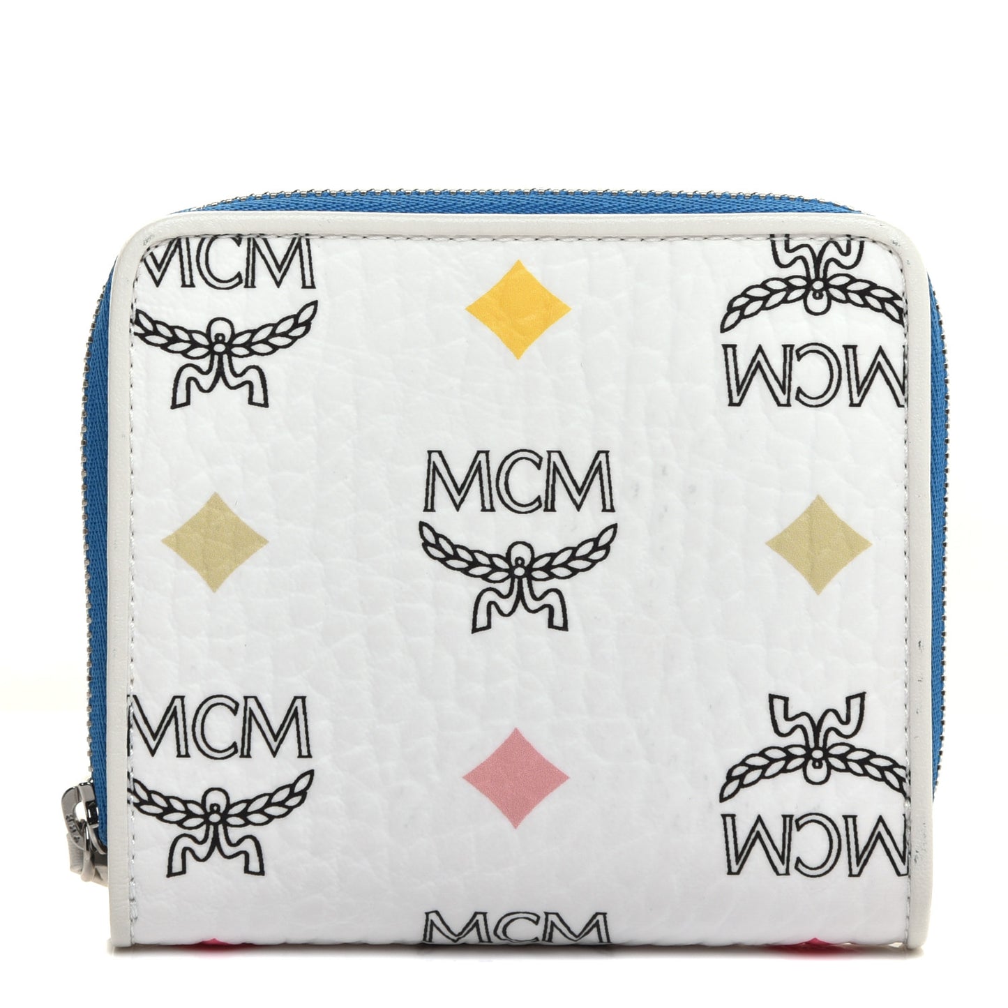 Skyoptic Visetos Mini Zip Around Wallet White