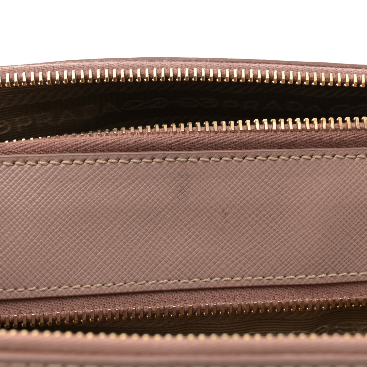 Saffiano Large Galleria Double Zip Tote Cipria