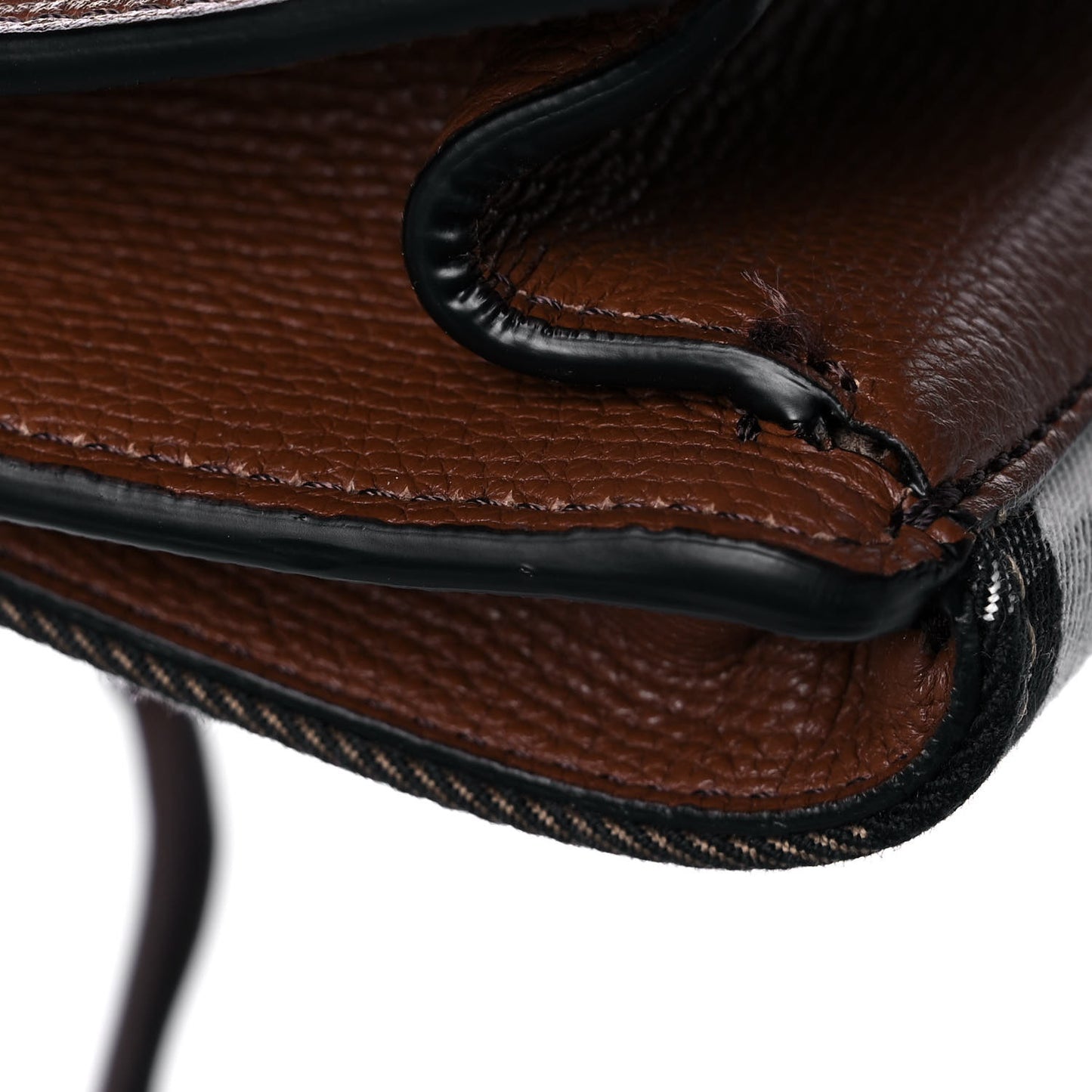Derby Calfskin House Check Small Macken Crossbody Bag Tan