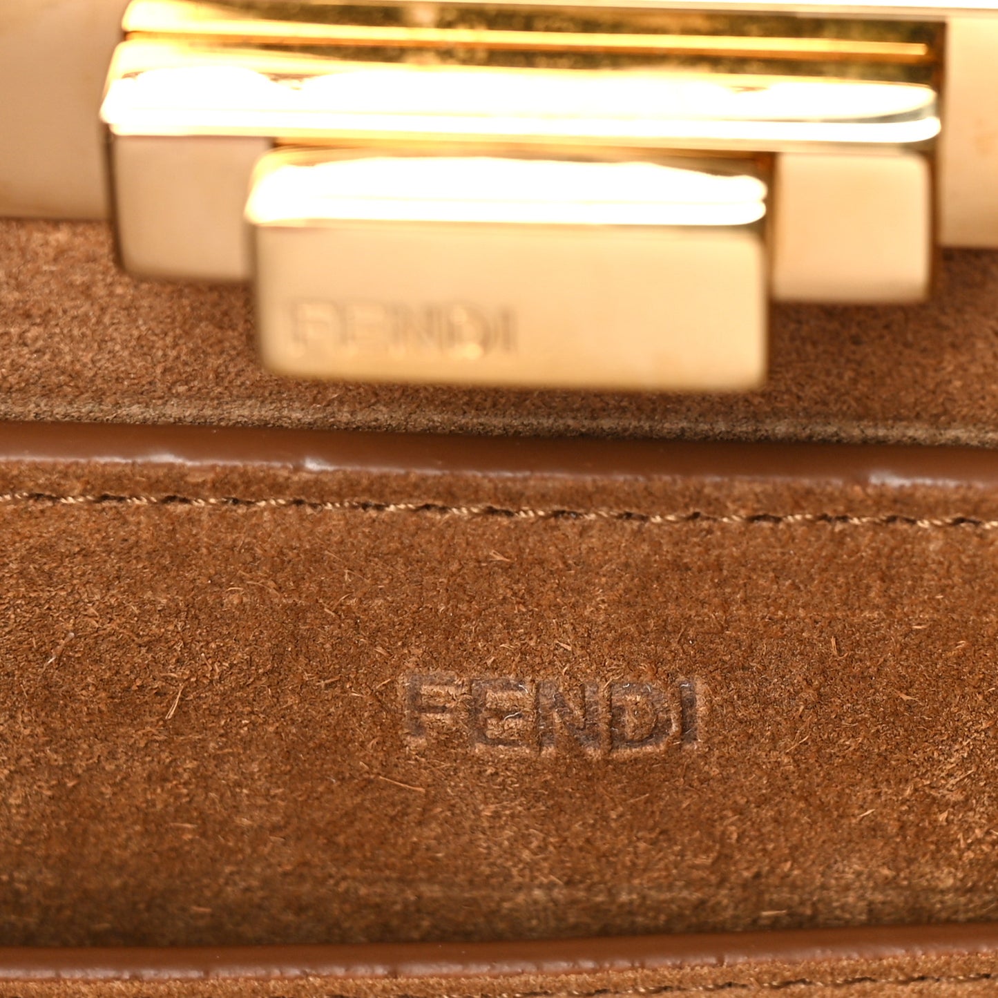 Flannel Woven Medium Peekaboo I SEE U Satchel Brown