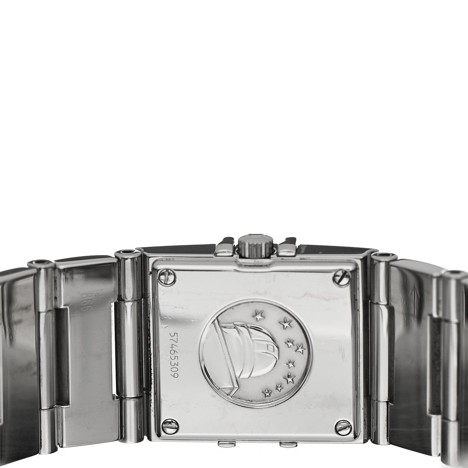 Omega Stainless Steel Diamond 19mm Constellation Quadra Quartz Watch Black 1528.46.00 4 of 4