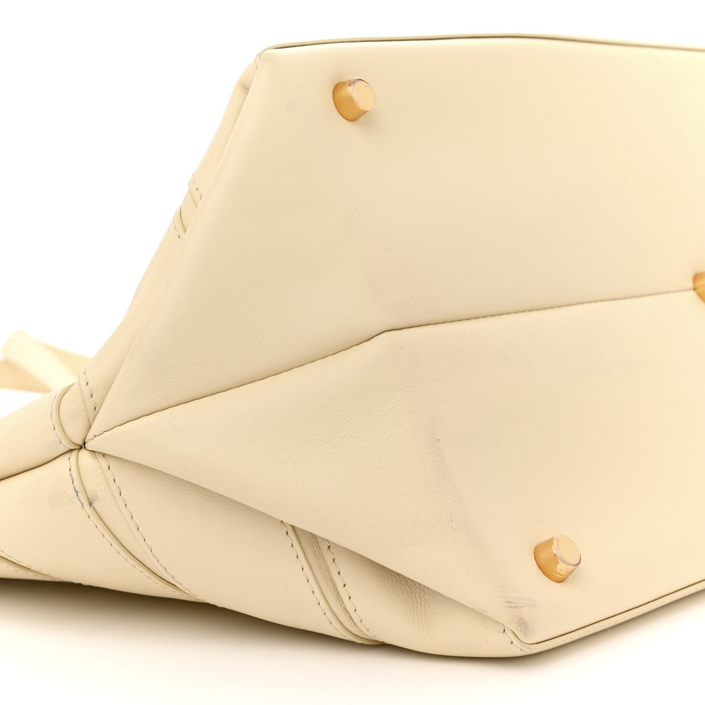 Calfskin Banded Florence Tote Cream