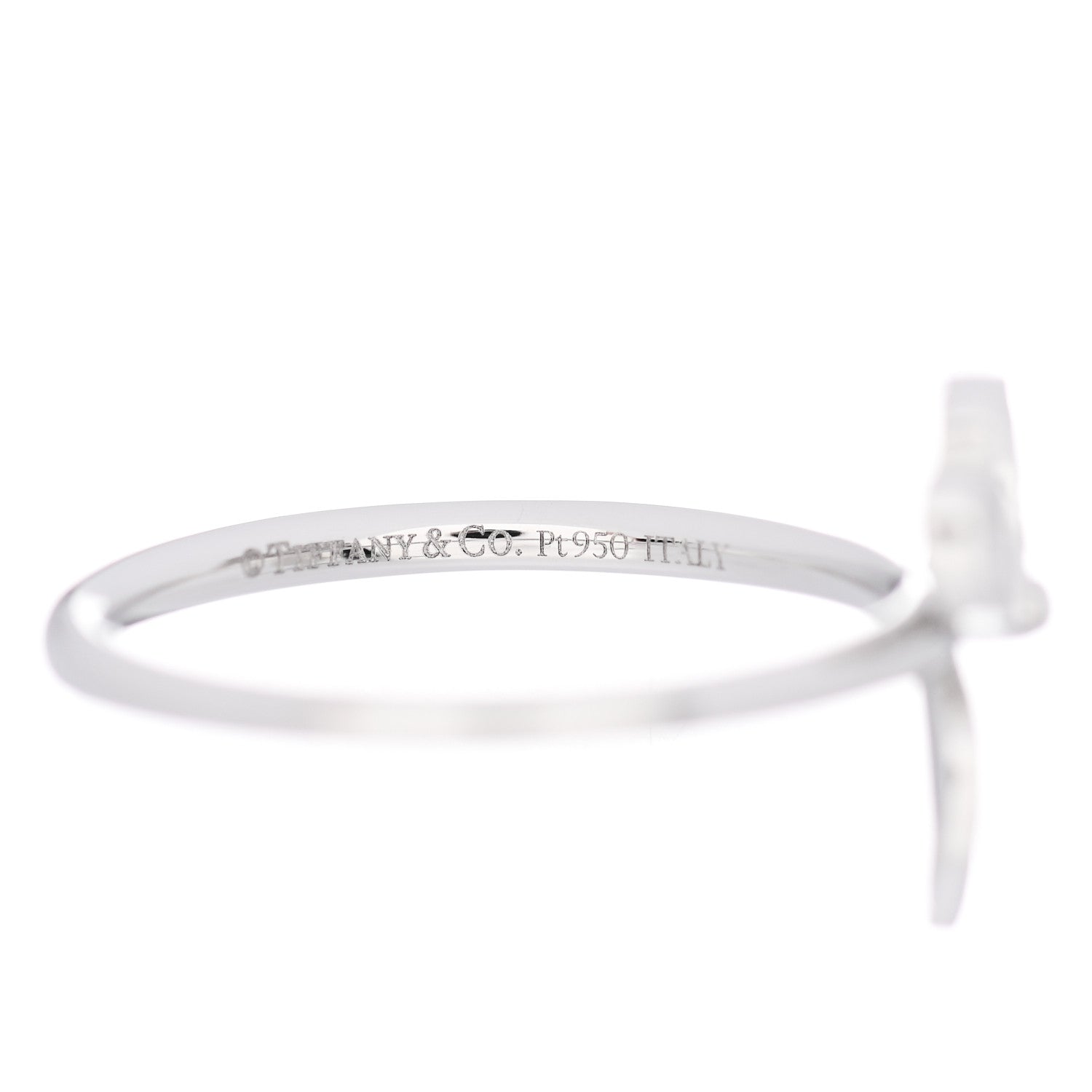 Tiffany Platinum Diamond Paper Flowers Ring 52 6 4 of 5