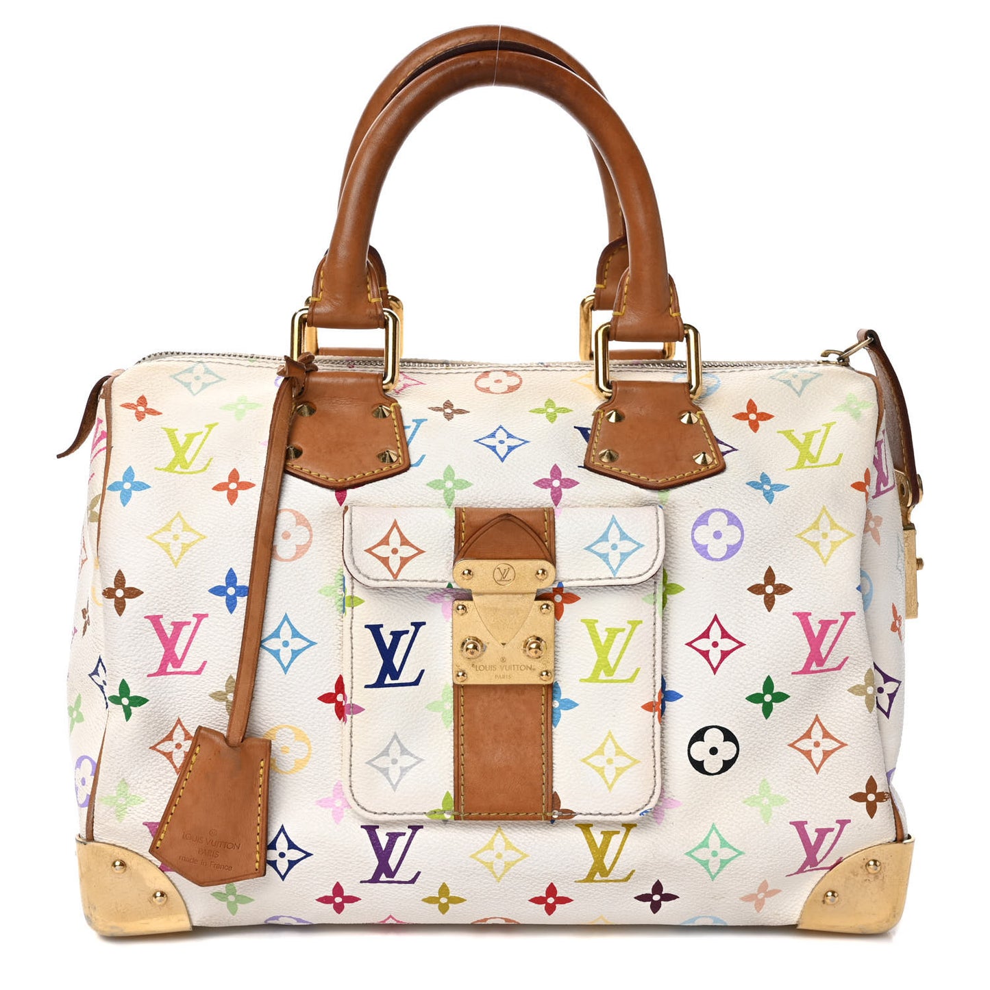Monogram Multicolor Speedy 30 White