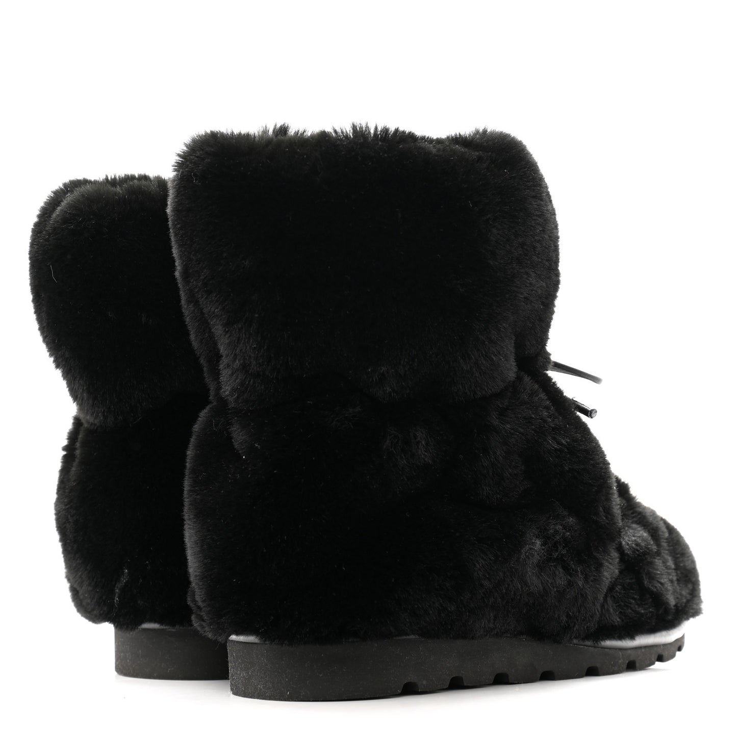 Nylon Monogram Pillow Comfort Ankle Boot 41 Black