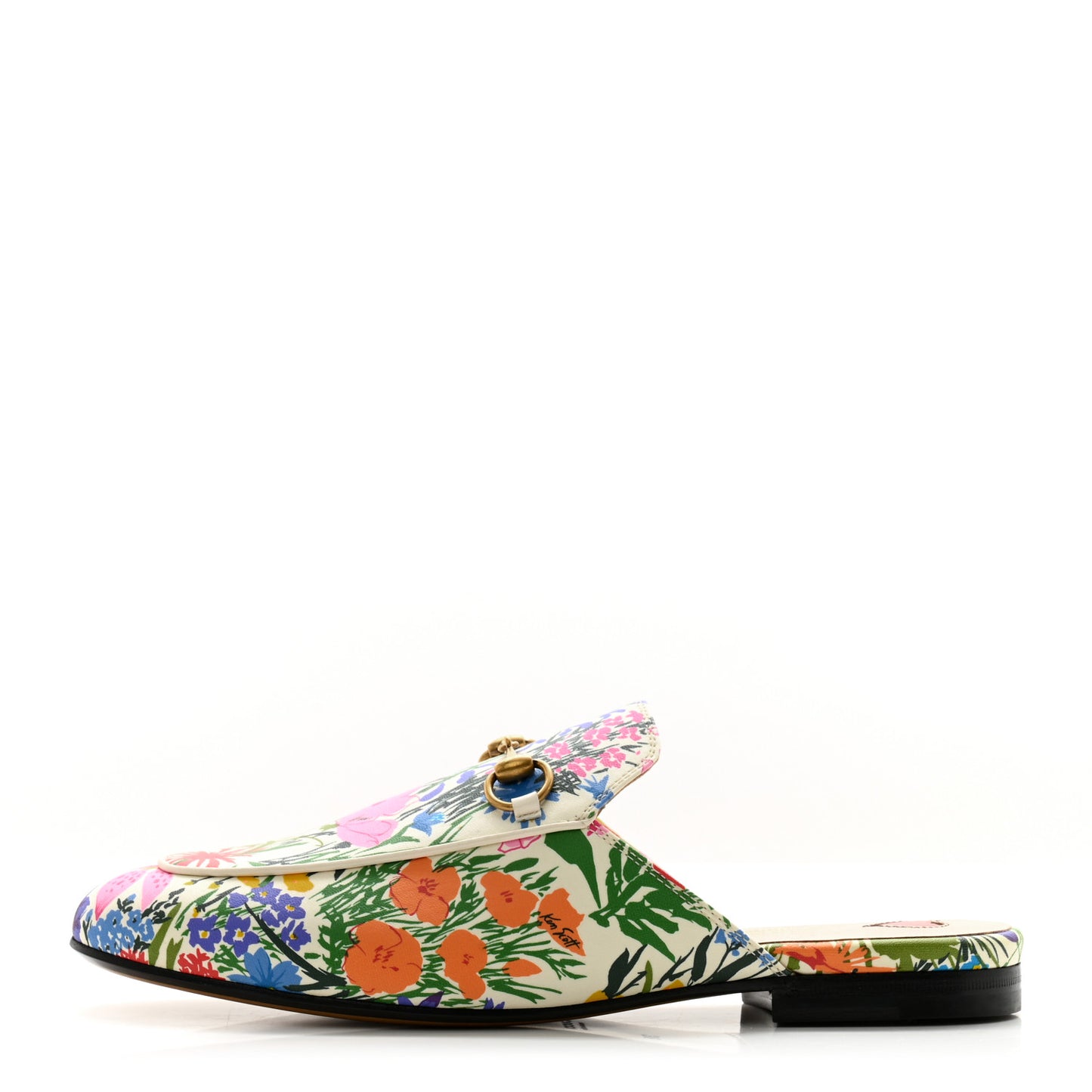 X KEN SCOTT Canvas Infinity Giardino d Apri Womens Princetown Slippers 38 Ivory Pink Mystic White