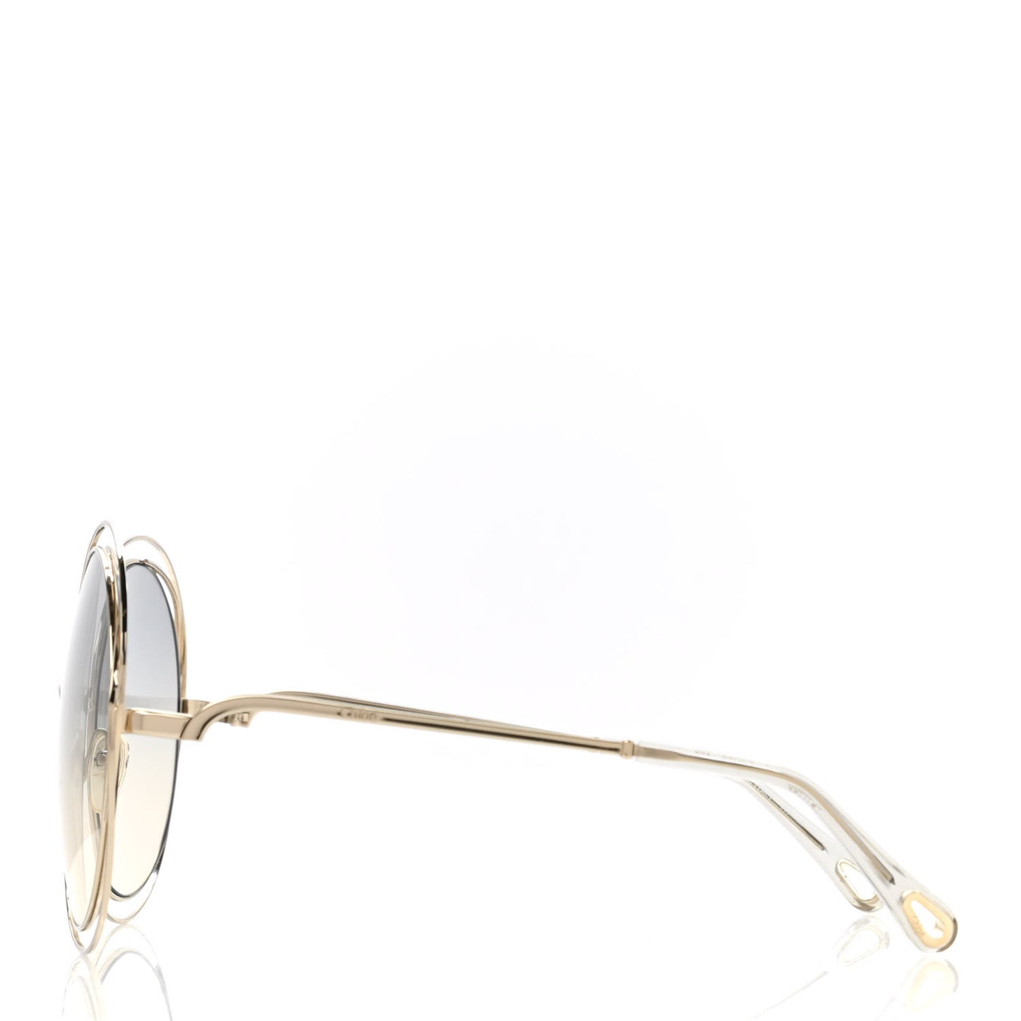 Oversize Round Carlina Oversized Round Sunglasses CE114S Gold Grey Metallic