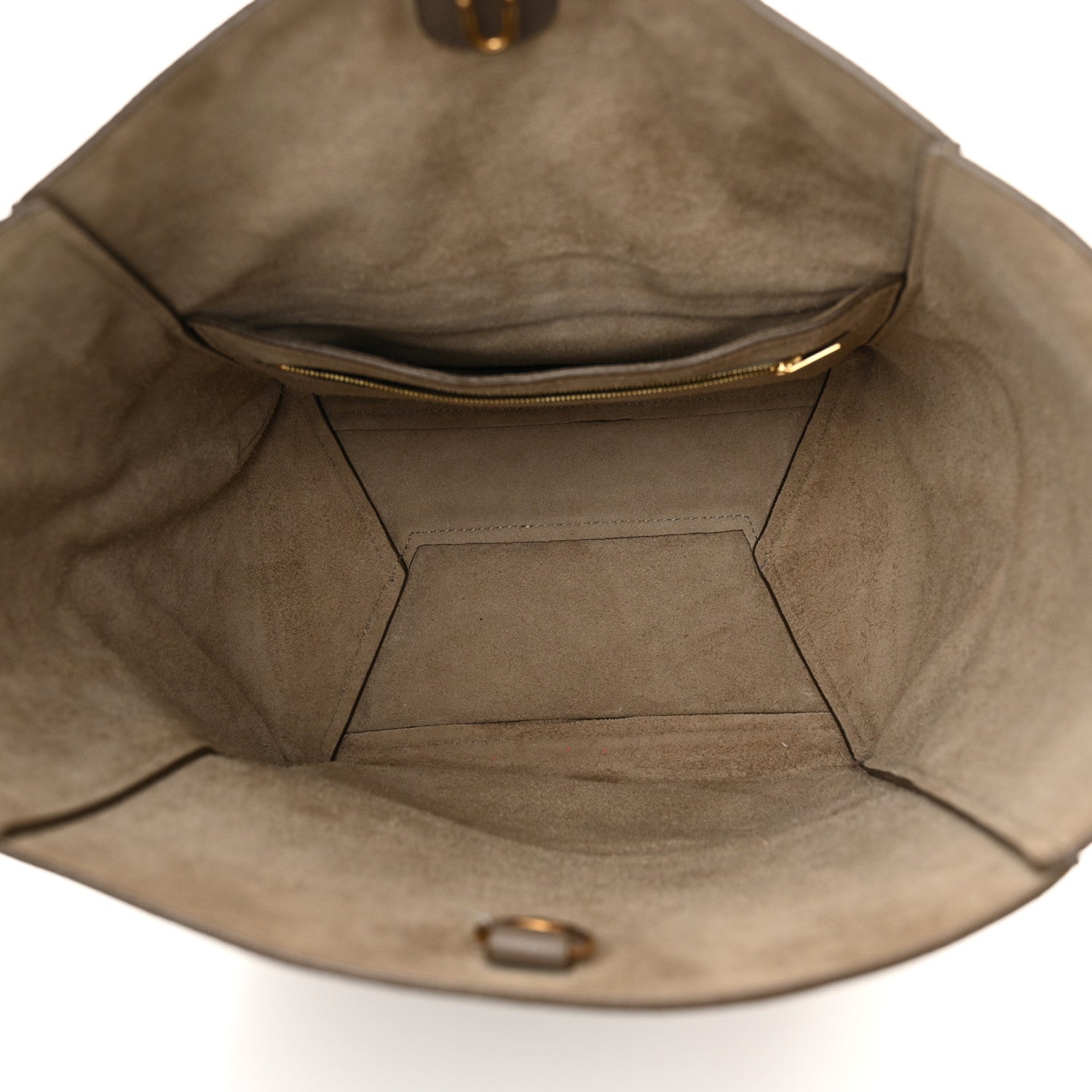 Celine Soft Grained Calfskin Sangle Bucket Bag Taupe 5 of 10