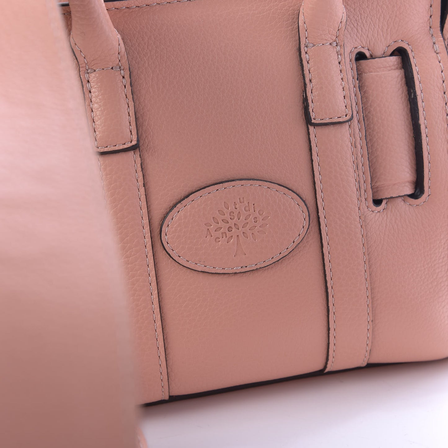 x ACNE STUDIOS Grained Calfskin Musubi Bayswater Satchel Pink