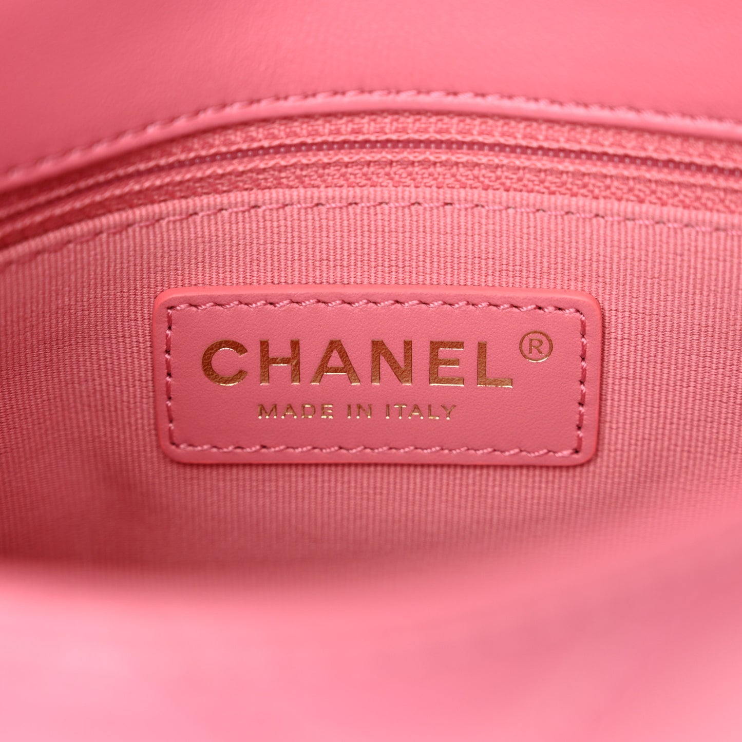 Lambskin Quilted CC Small Dynasty Flap Pink
