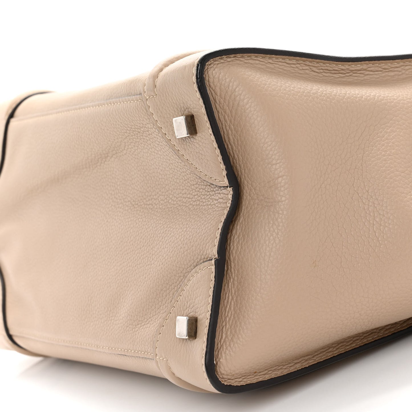 Drummed Calfskin Mini Luggage Dune