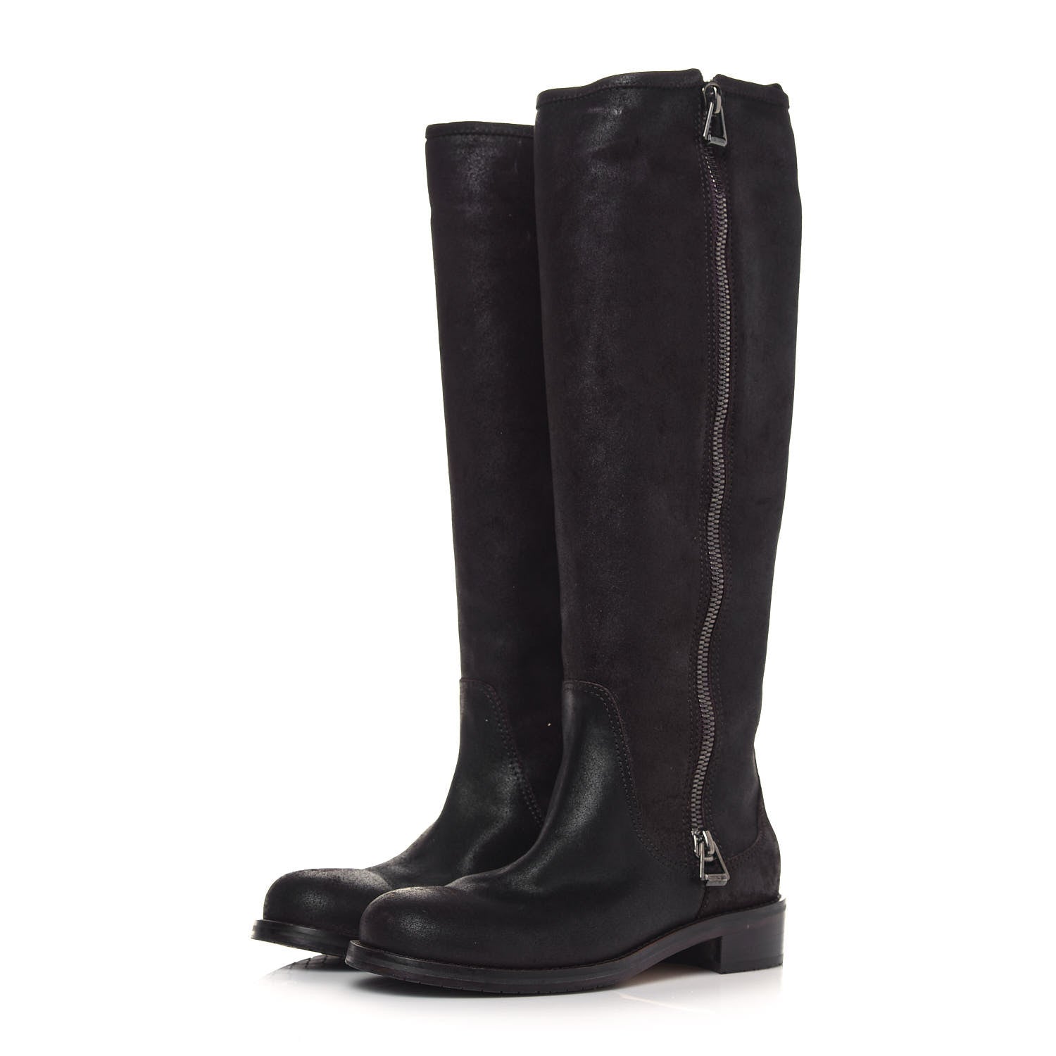 Jimmy Choo Suede Doreen Tall Boots 37 Brown 3 of 8