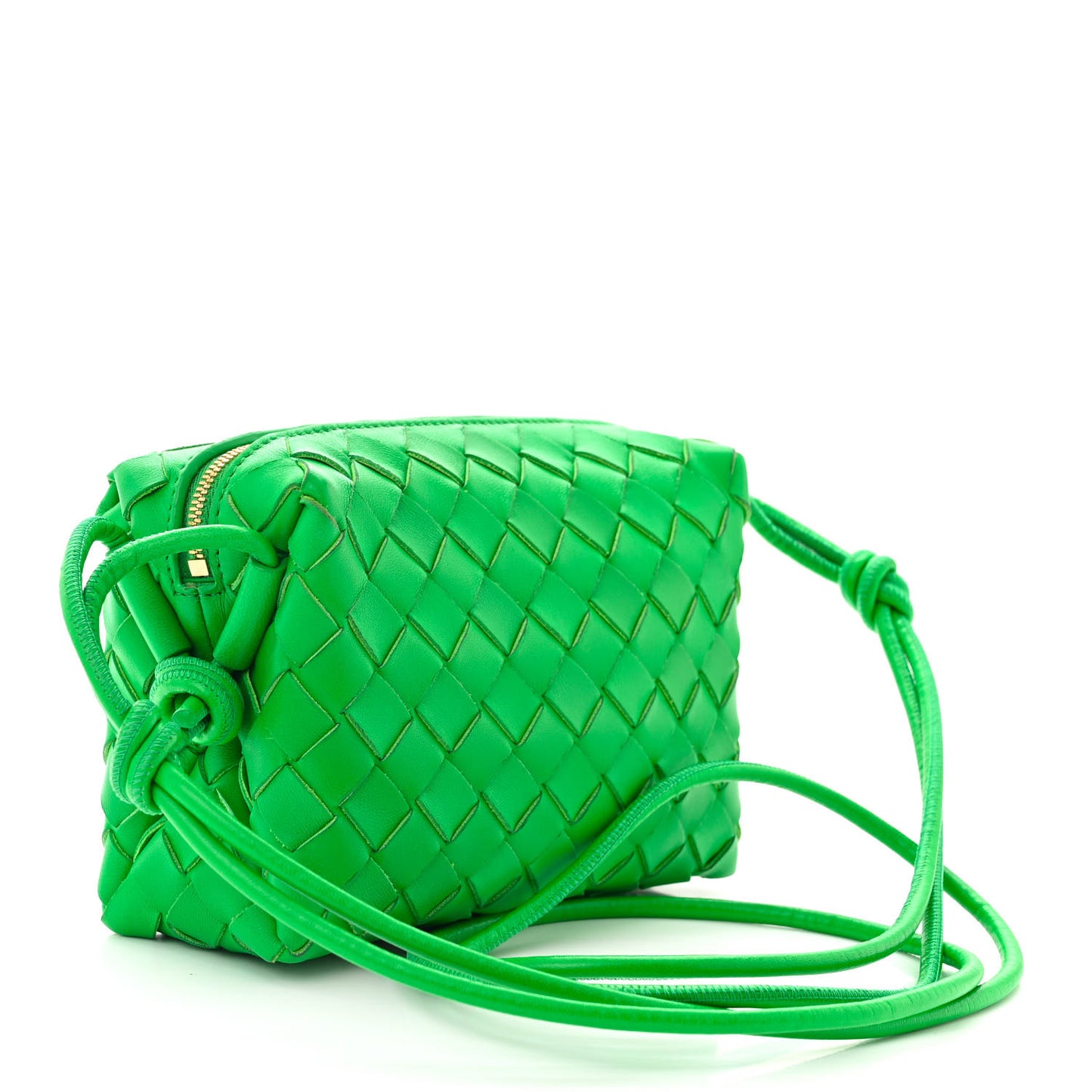 Nappa Intrecciato Mini Loop Camera Bag Parakeet