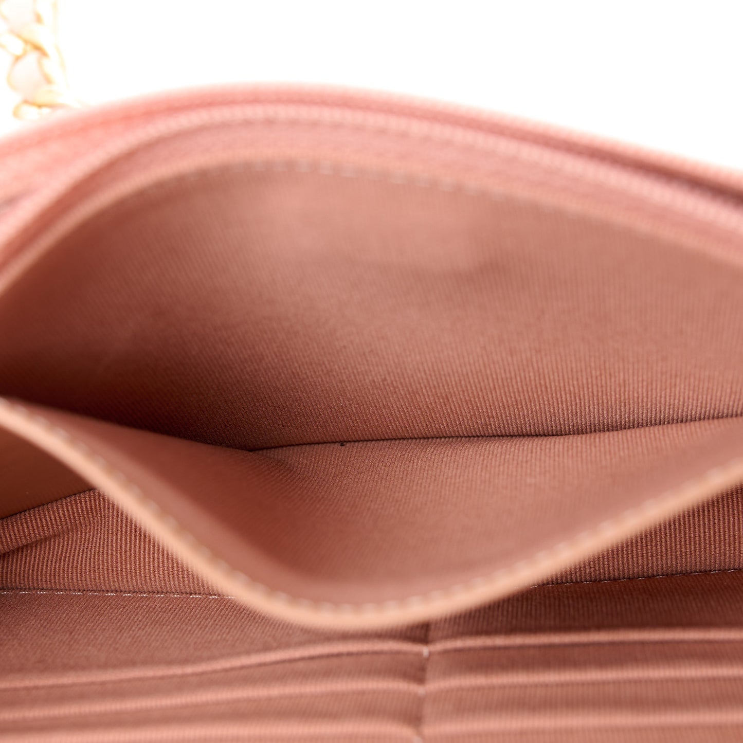 Lambskin Quilted Chanel 19 Wallet On Chain WOC Beige