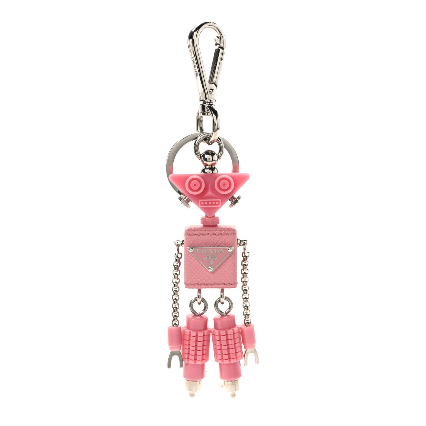 Saffiano Edward Robot Trick Keychain Bubblegum Pink