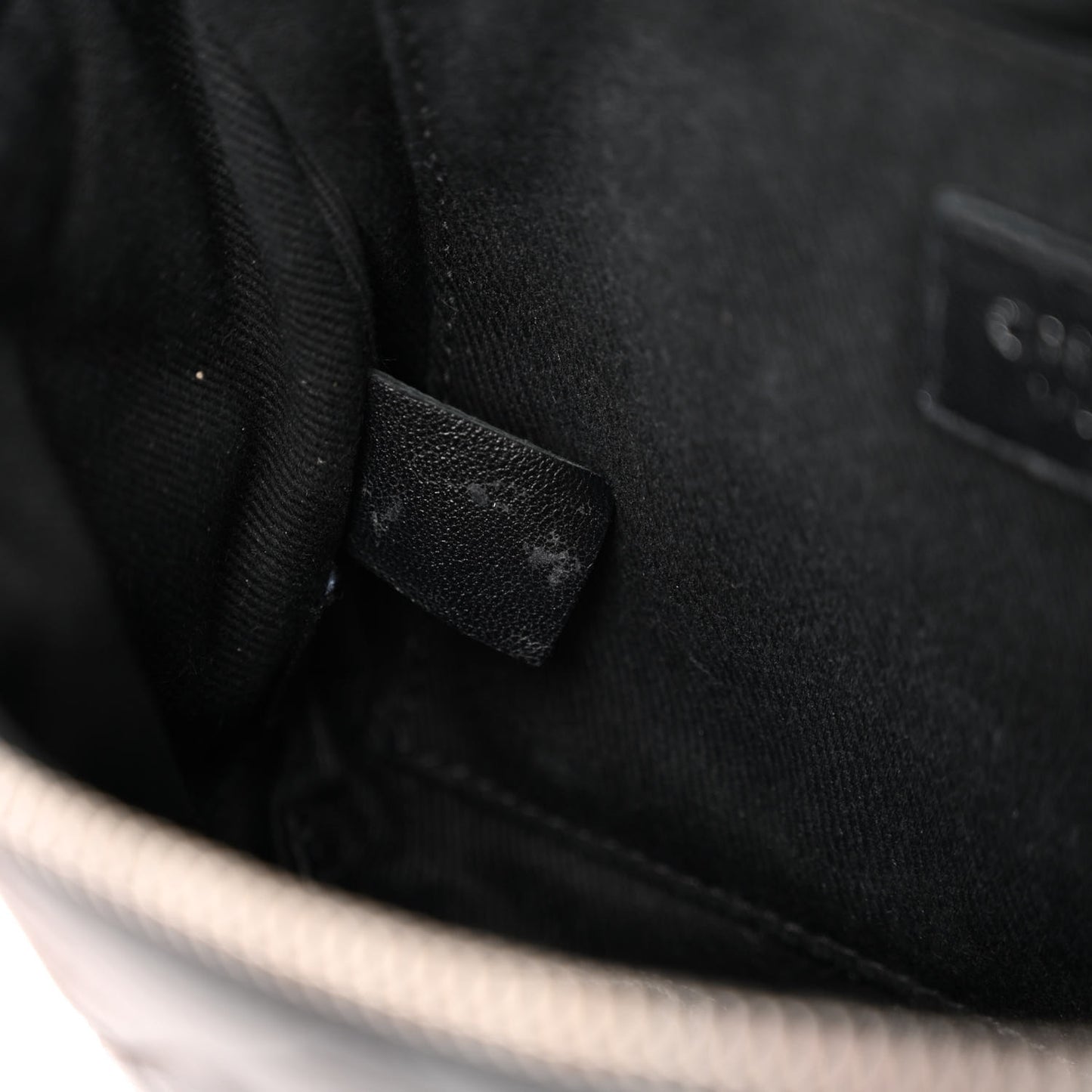 Grained Calfskin Quilted Waist Belt Bag Black