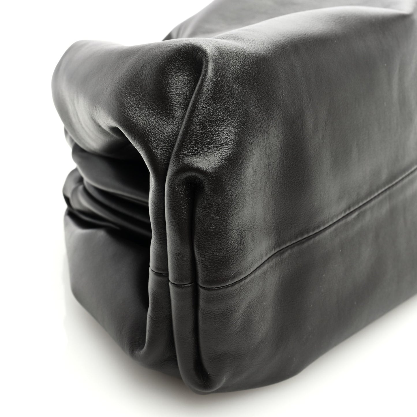 Smooth Butter Calf The Pouch Oversized Clutch Fondente