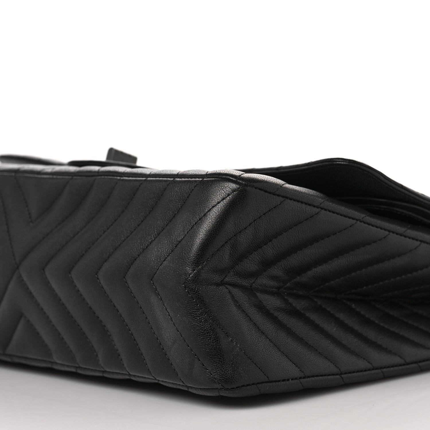 Chanel Sheepskin Chevron Quilted 2.55 Reissue 227 Flap So Black 9 of 10